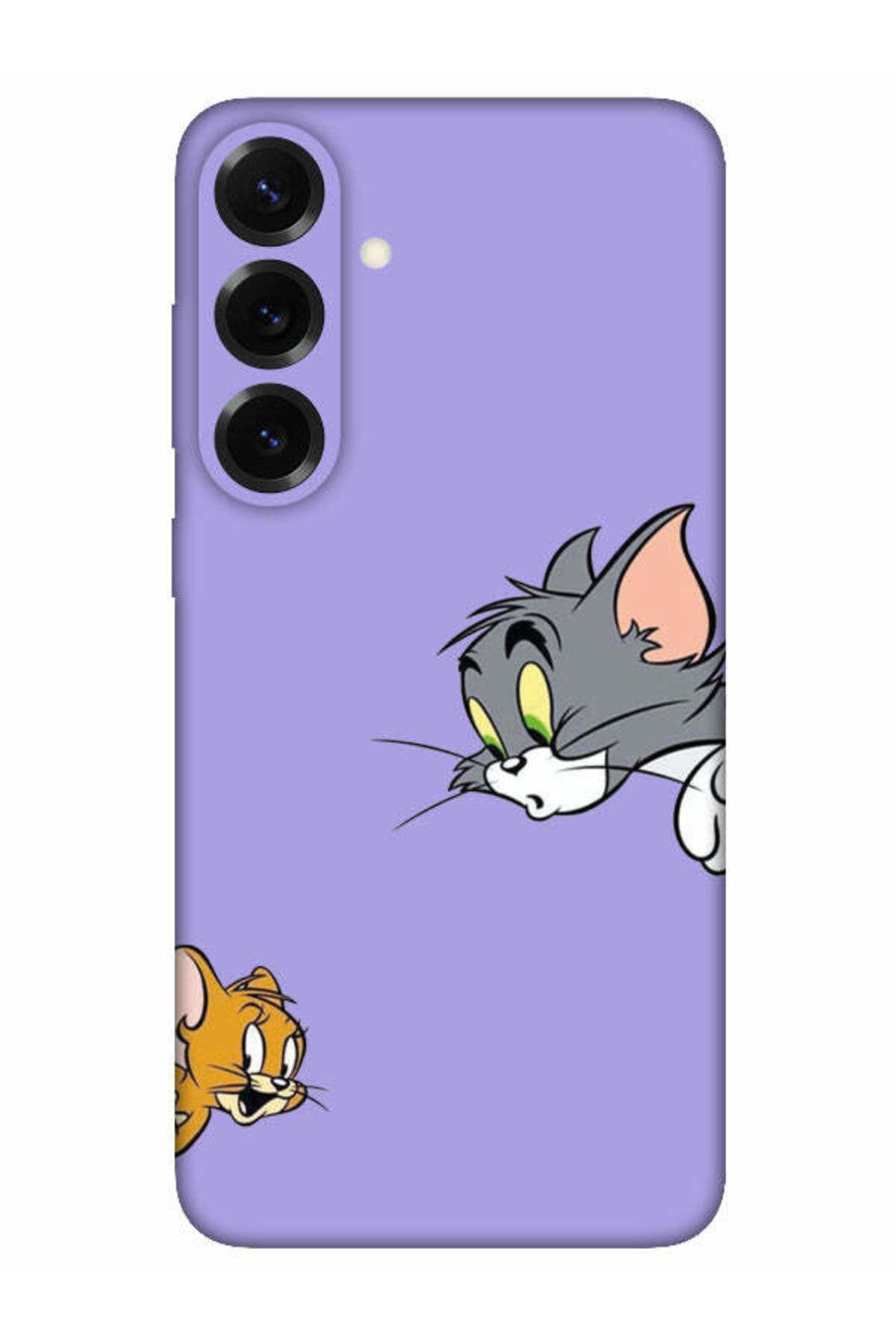 frondcase Samsung S25 Tom And Jerry Lila Telefon Kılıfı