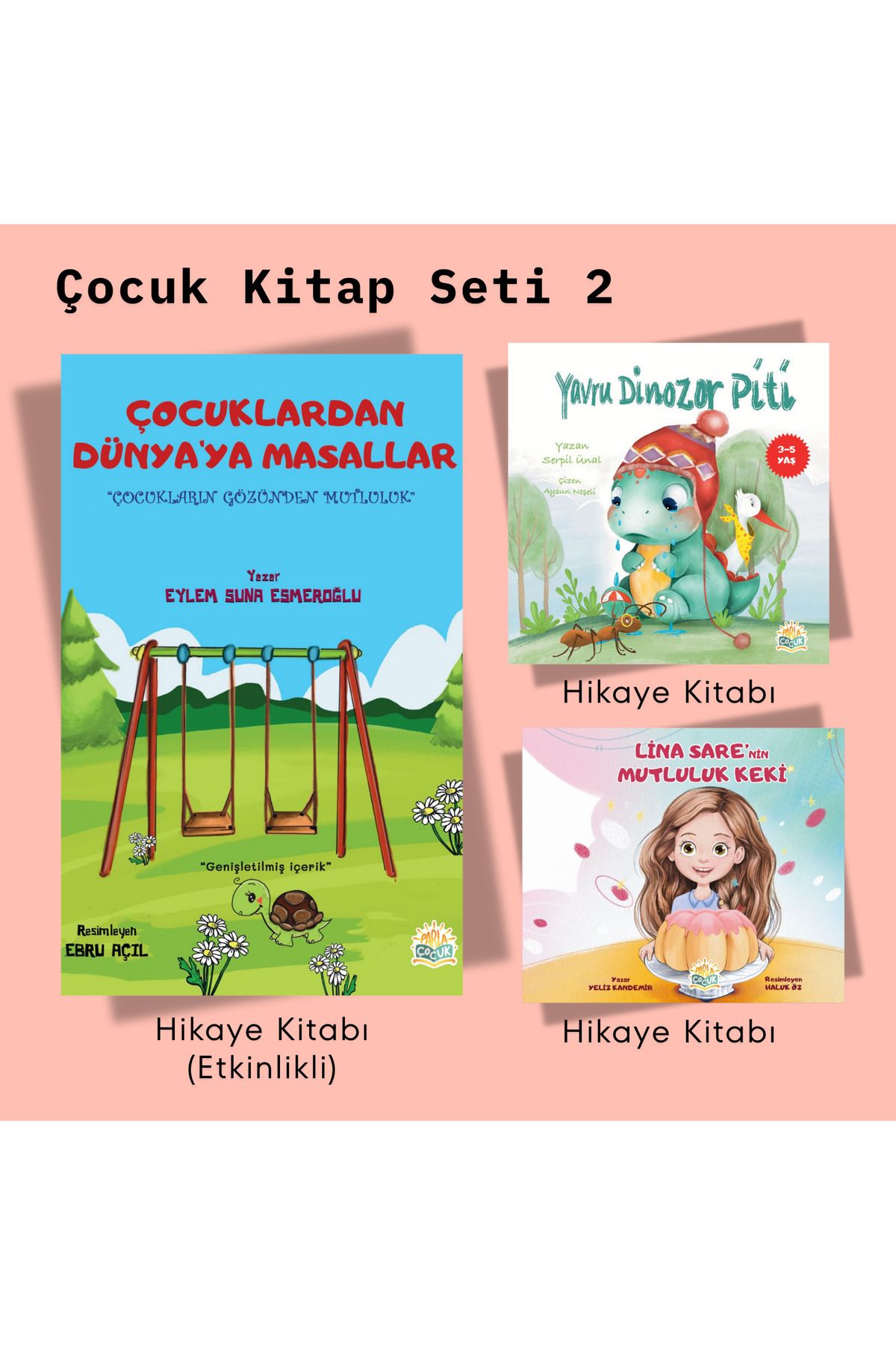 Parla Yayınları ÇOCUK KİTABI SETİ 2 - Çocuklar İçin Masallar ve Tatlı Hikâyeler