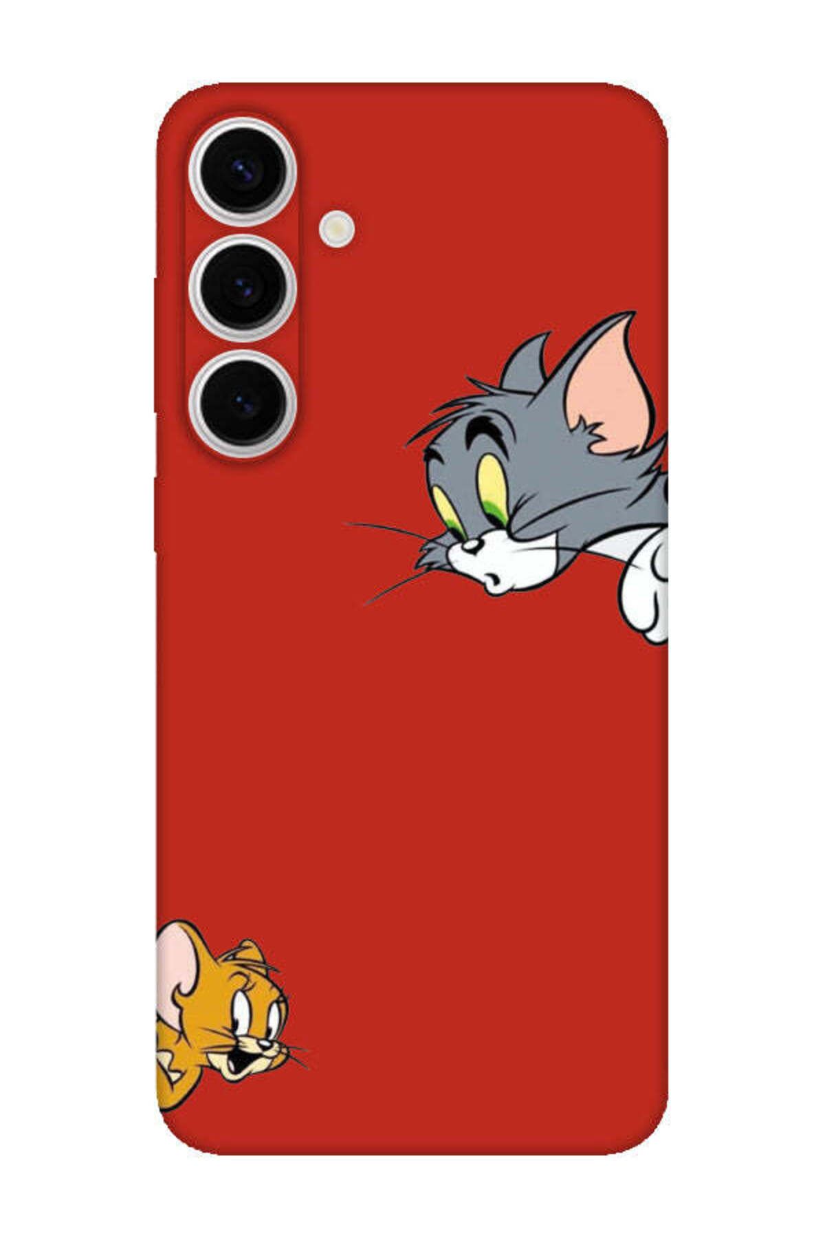 frondcase Samsung S24 Tom And Jerry Kırmızı Telefon Kılıfı