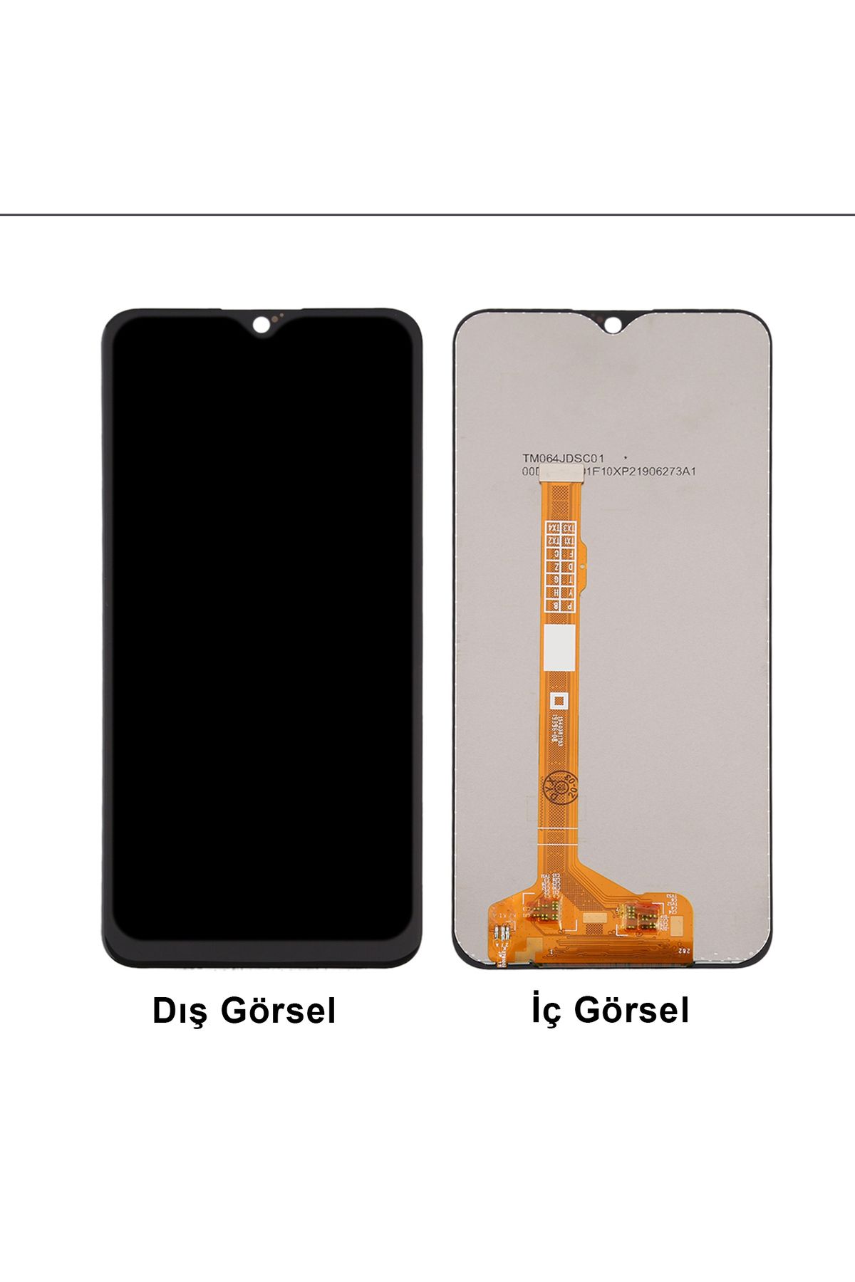 Teknonet Vivo Y17 Uyumlu Org Lcd+Dokunmatik (Siyah)