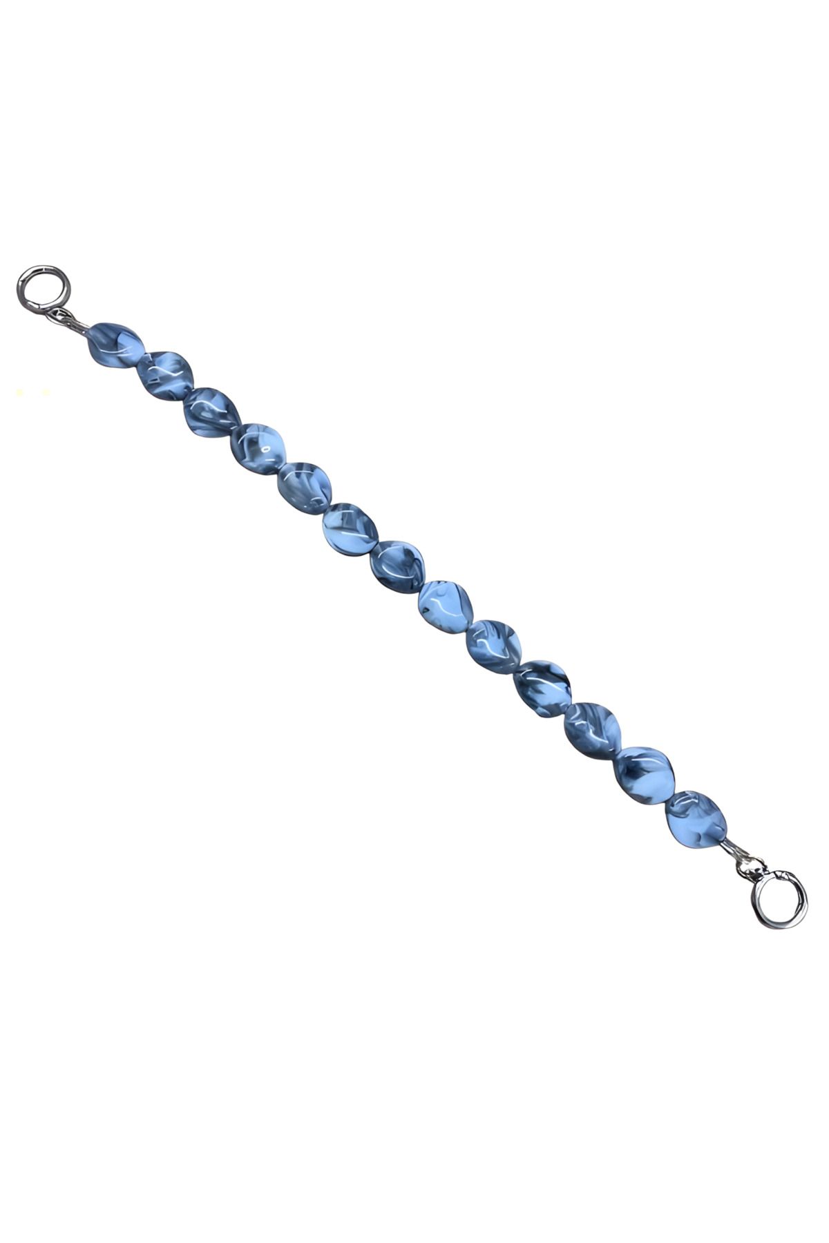 EleganTShoP Akrilik Yassı Boncuklu Çanta Sapı 48 cm AL99