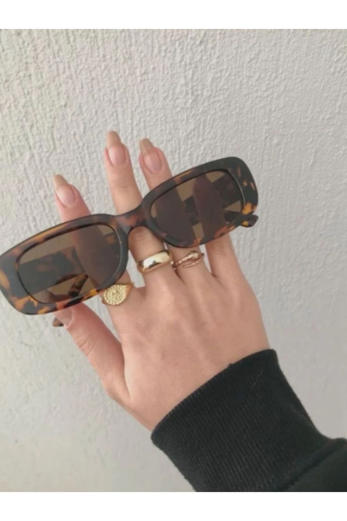 CCA Optik Badem Model Leopar Desanlı Kadın Güneş Gözlüğü