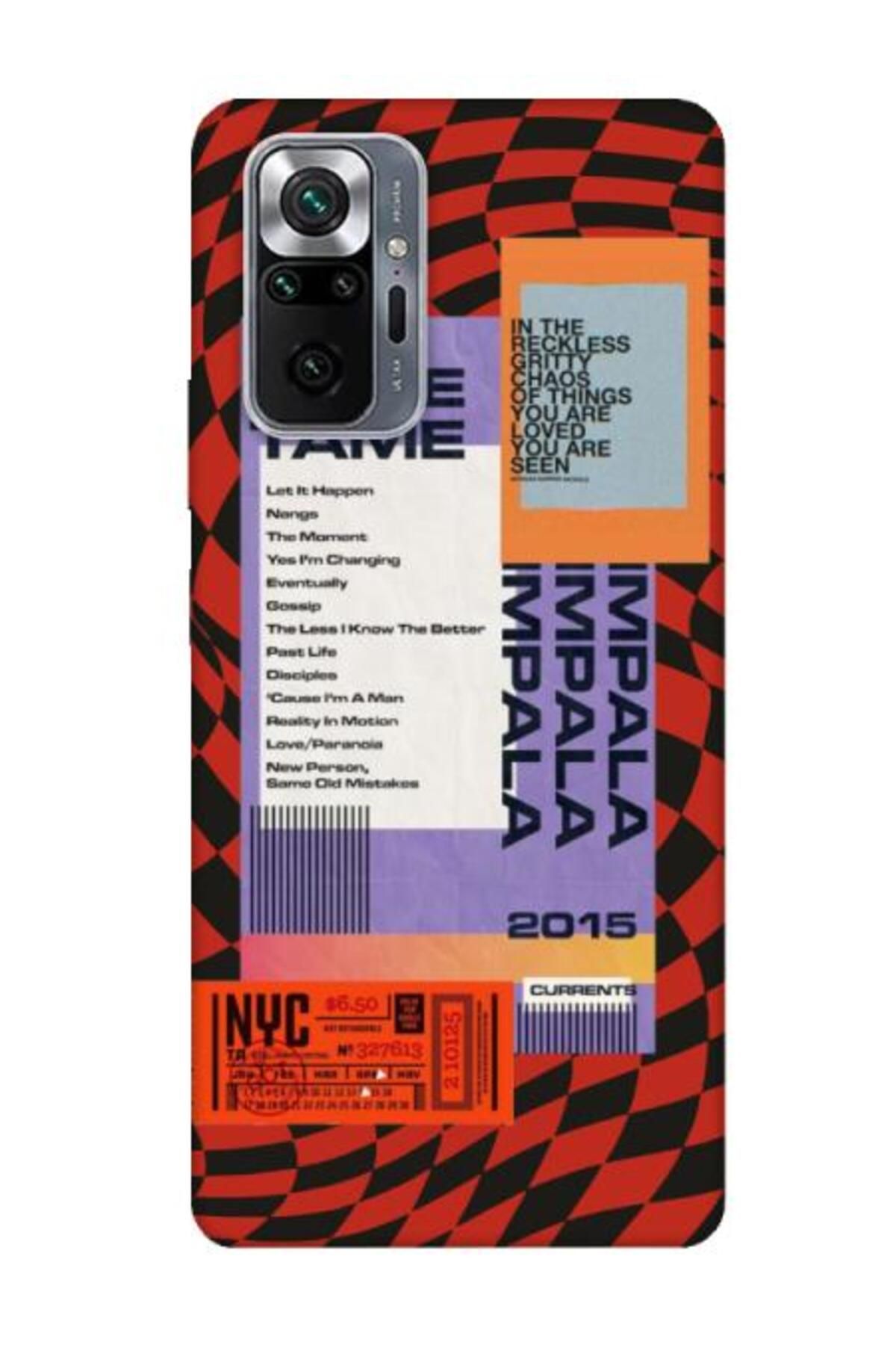 frondcase Redmi Note 10 Pro Dama Tame Kırmızı Telefon Kılıfı