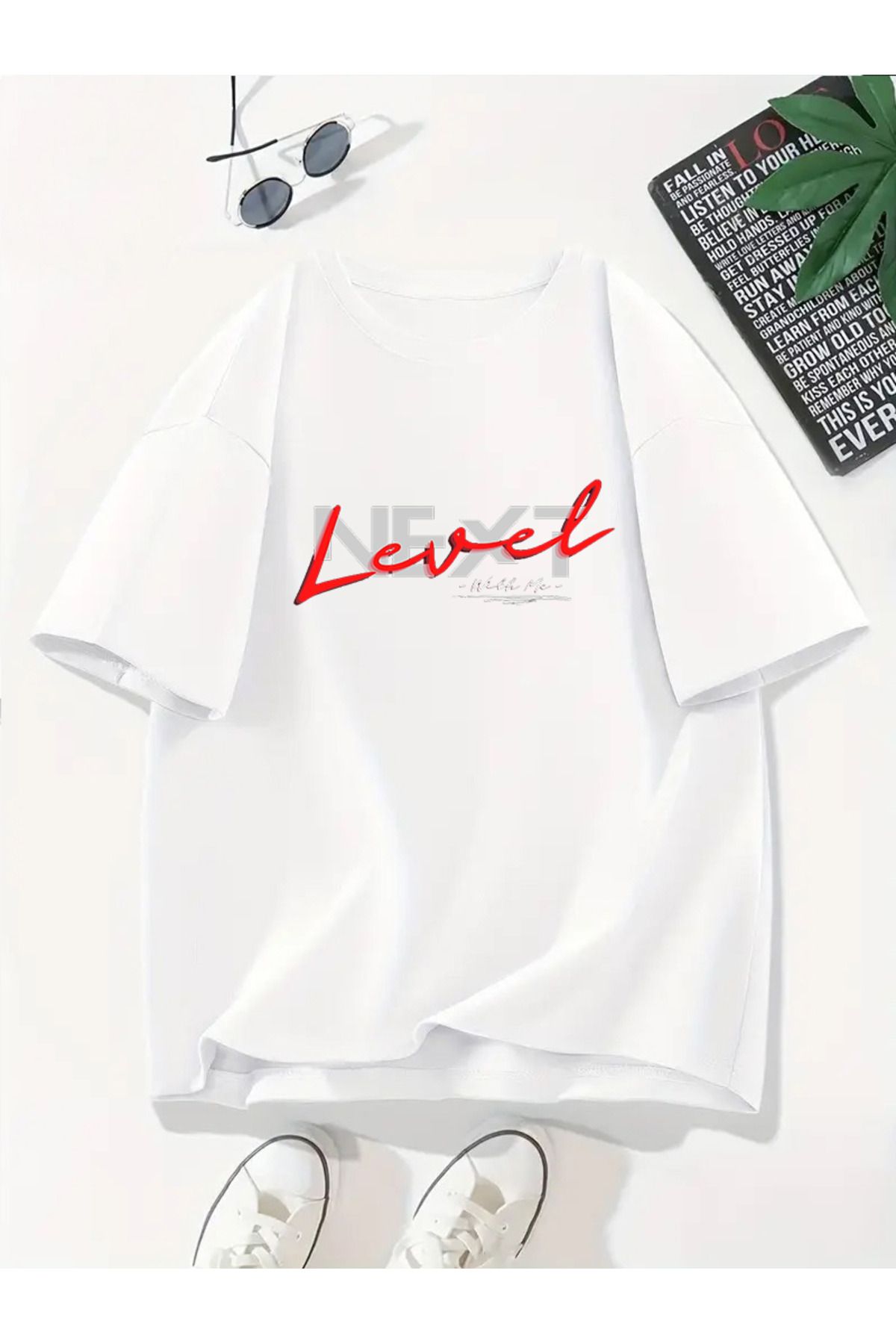 MODA Unisex Oversize Kalıp Next Level Baskılı T-Shirt