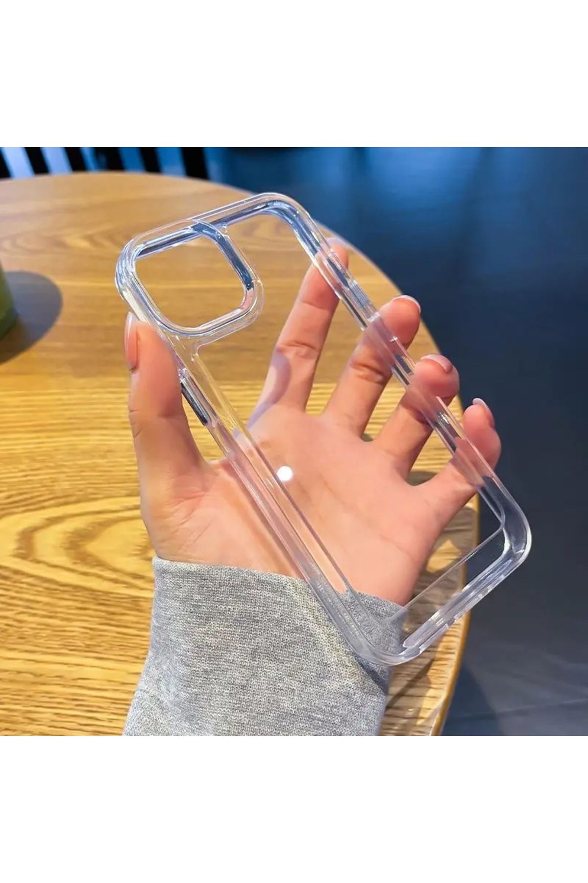 HYPERSOFT Iphone 11 Pro Uyumlu Premıum Şeffaf Telefon Kılıfı Arkası Sararmaz Yanları Sararır Sert Mika Kap