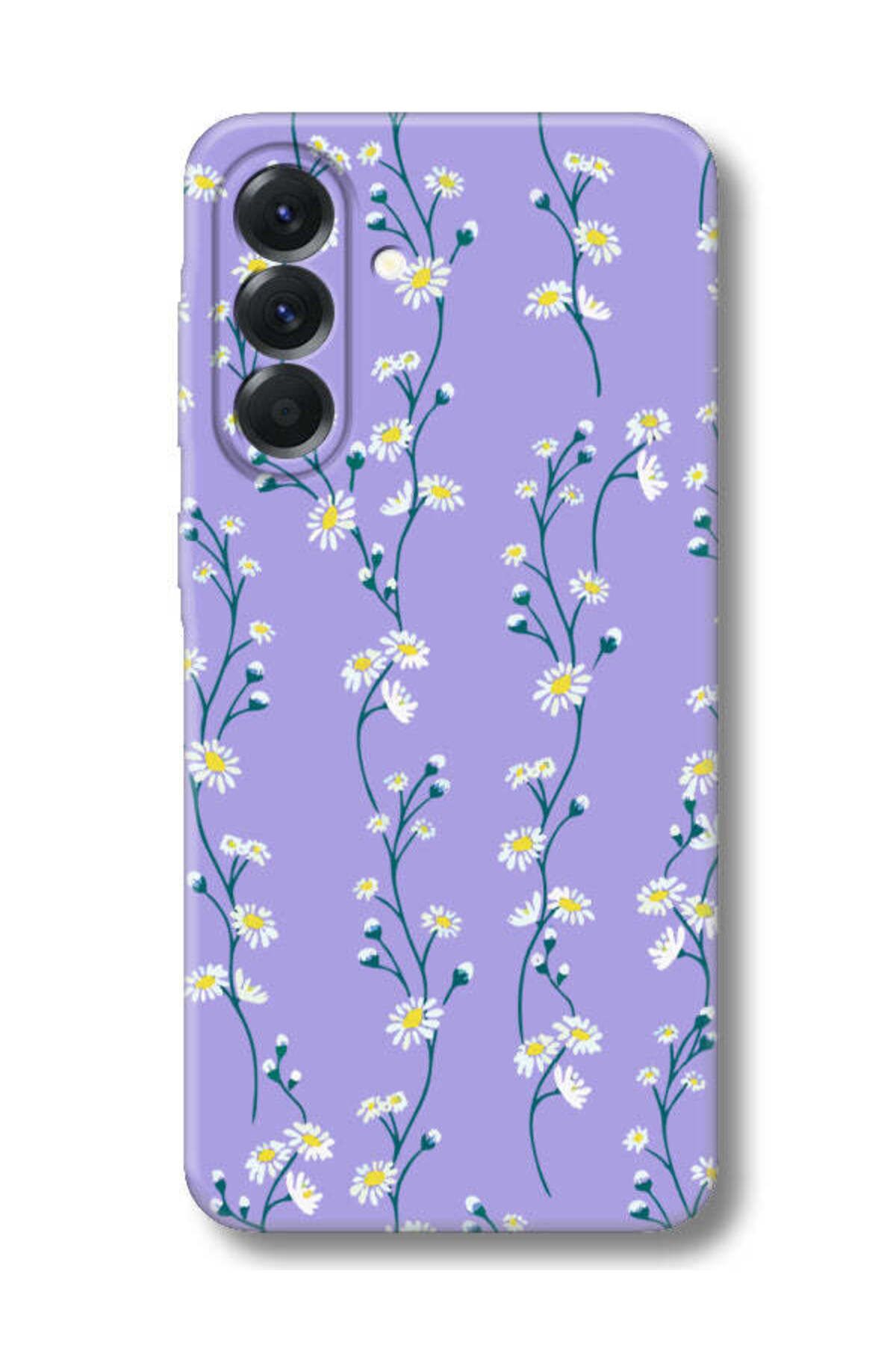 frondcase Samsung A26 Papatya Sarmaşığı Lila Telefon Kılıfı