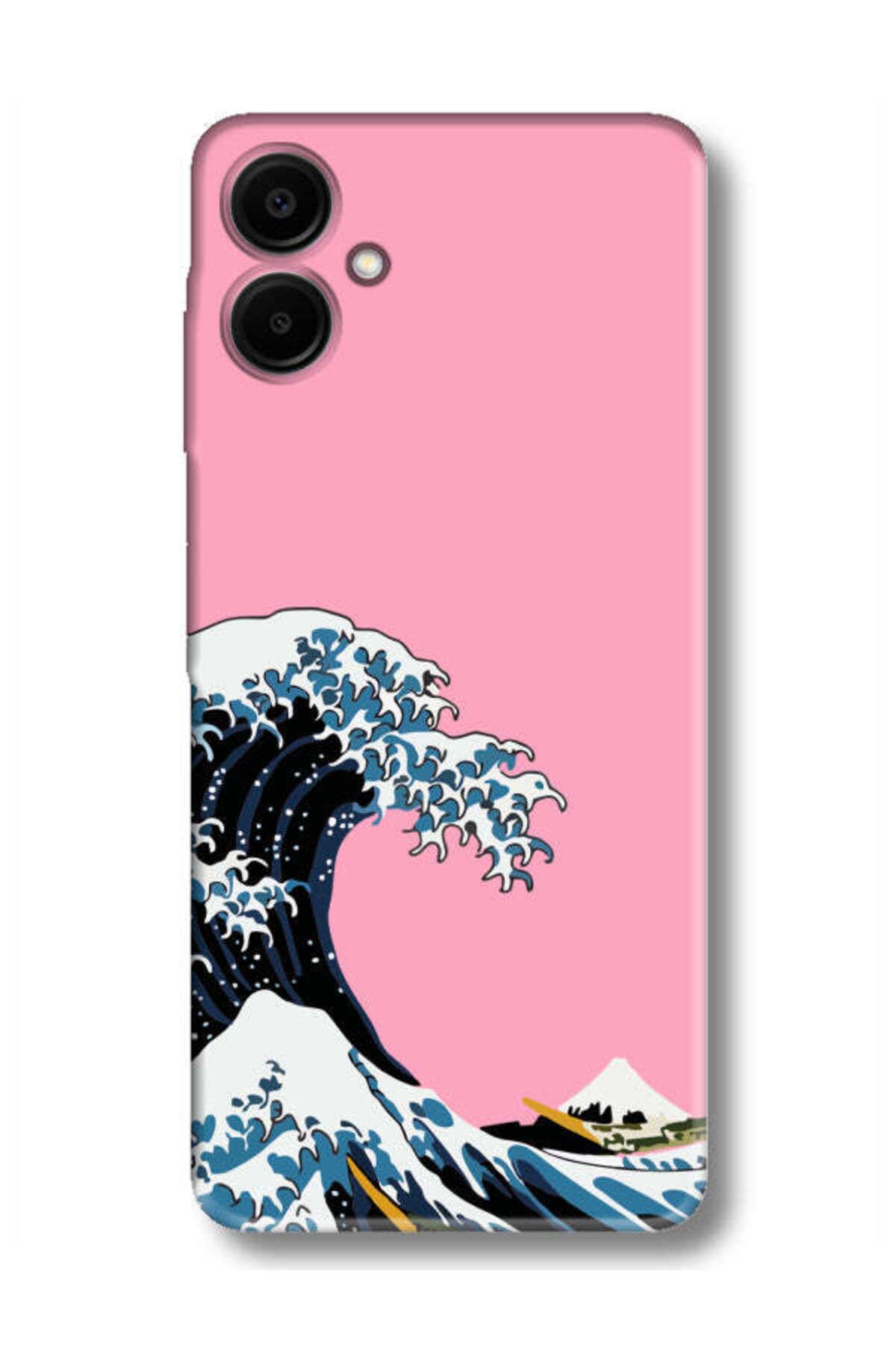 frondcase Samsung A06 Kanagawa Pembe Telefon Kılıfı