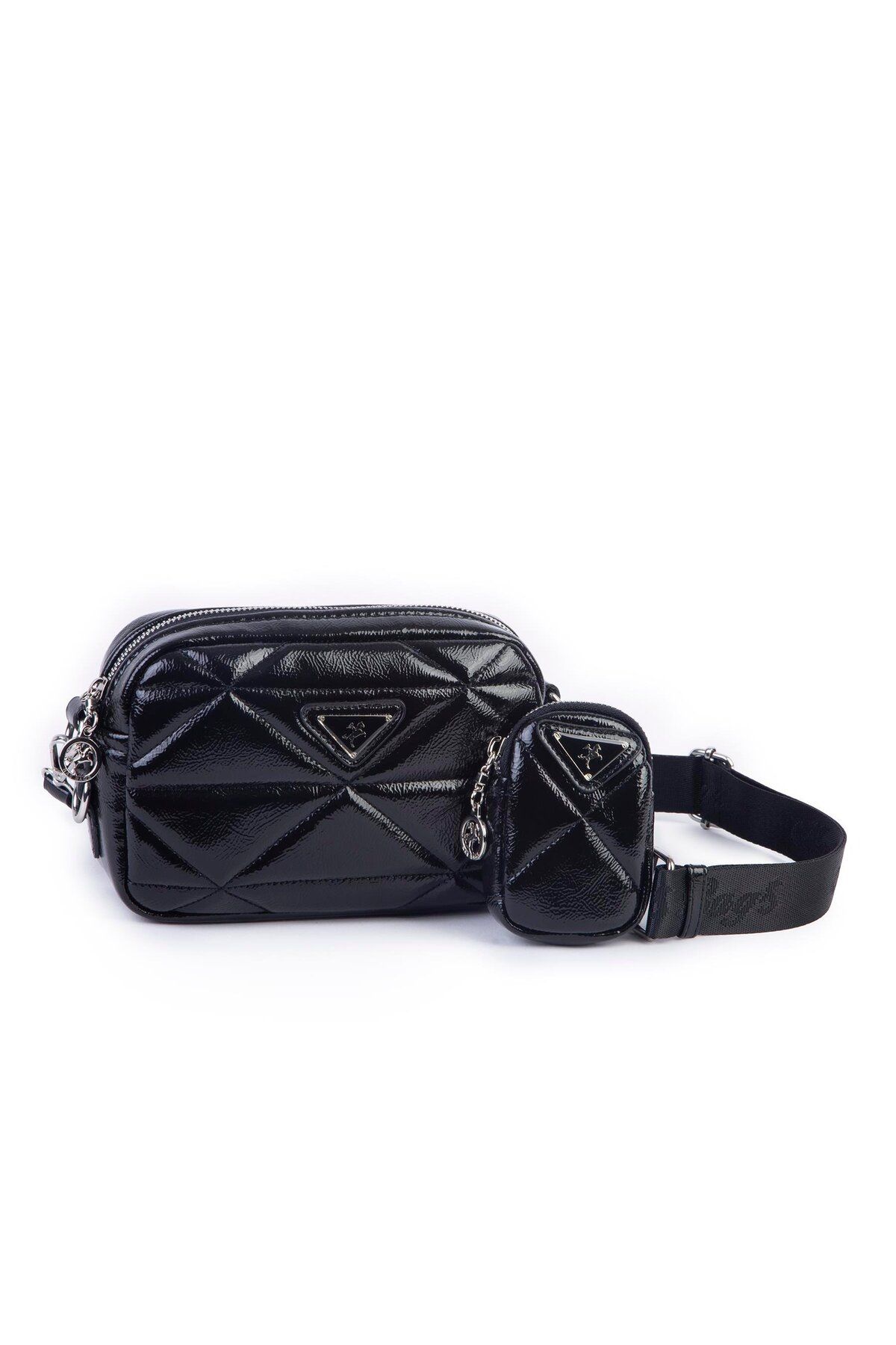 Nas Bag vera çanta Nas Bag Kadın Mini Spor Kapitone Mini Cüzdanlı Çapraz Çanta