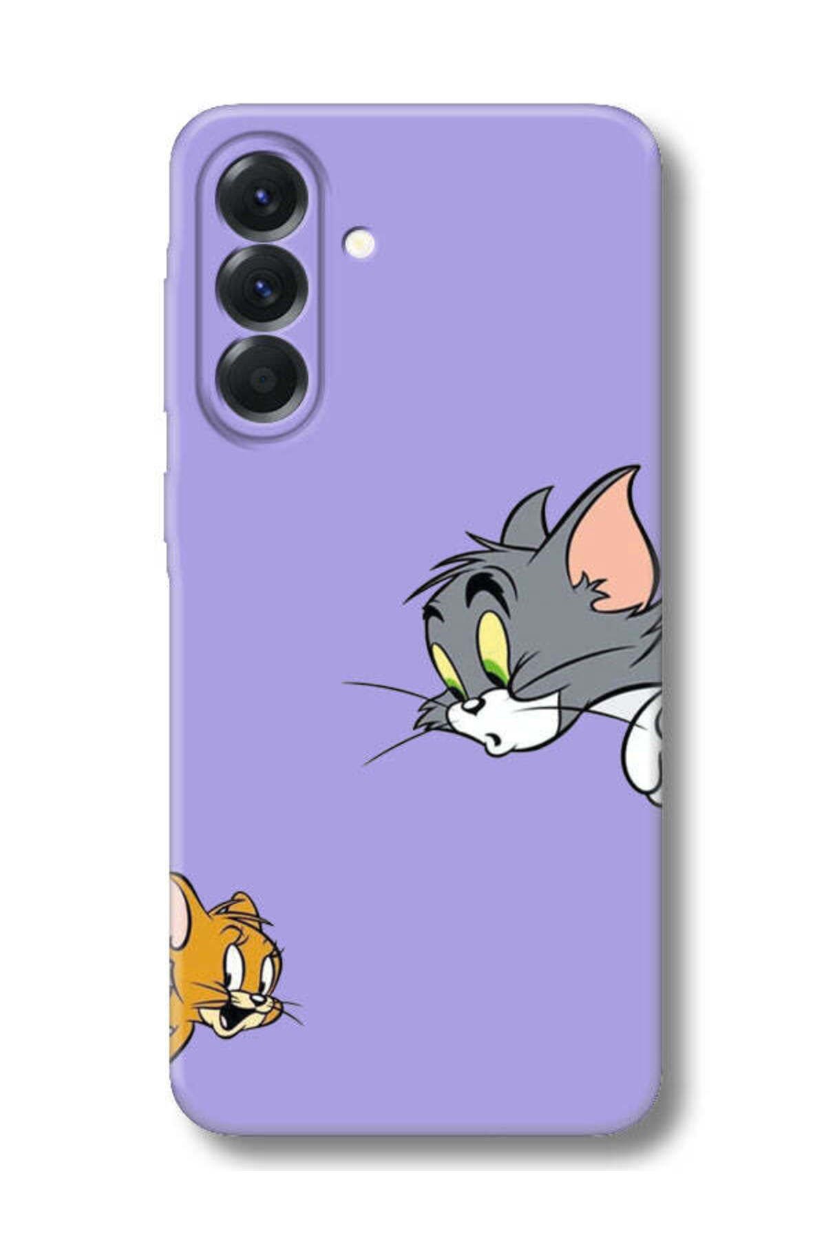 frondcase Samsung A56 Tom And Jerry Lila Telefon Kılıfı