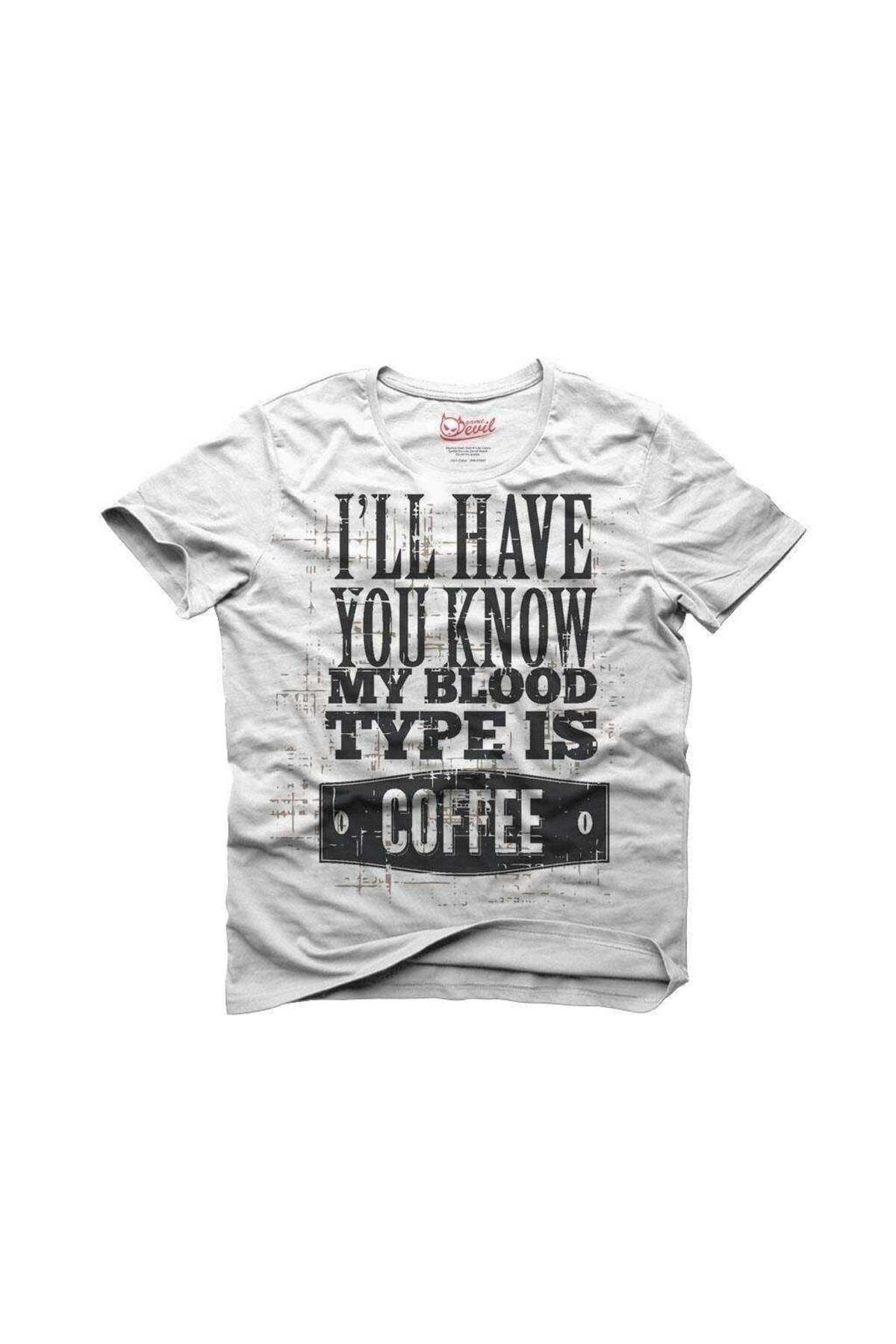Tshirthane Coffee Beyaz Tişört Erkek Tshirt