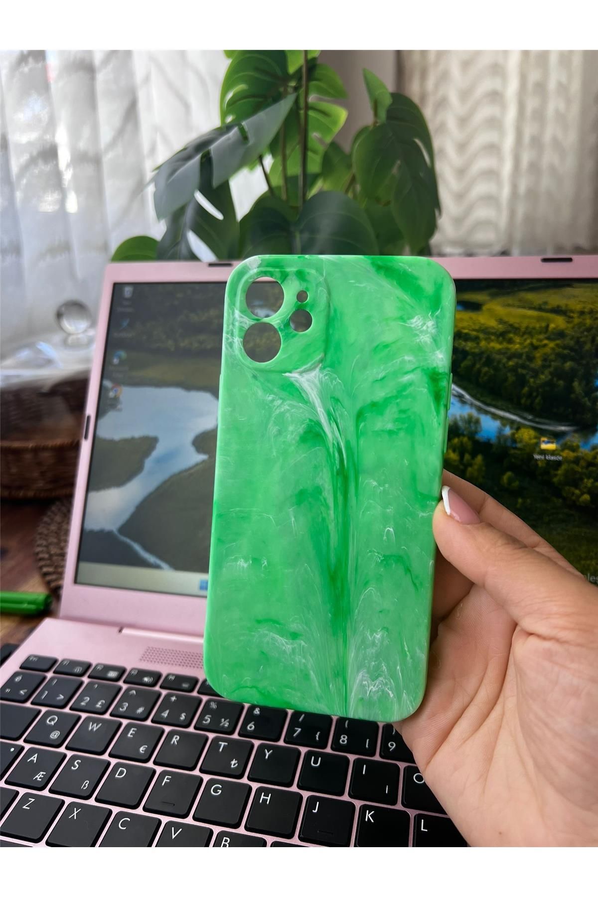Amorix ARMORİX IPHONE 12 MERMER DESENLİ SİLİKON KILIF