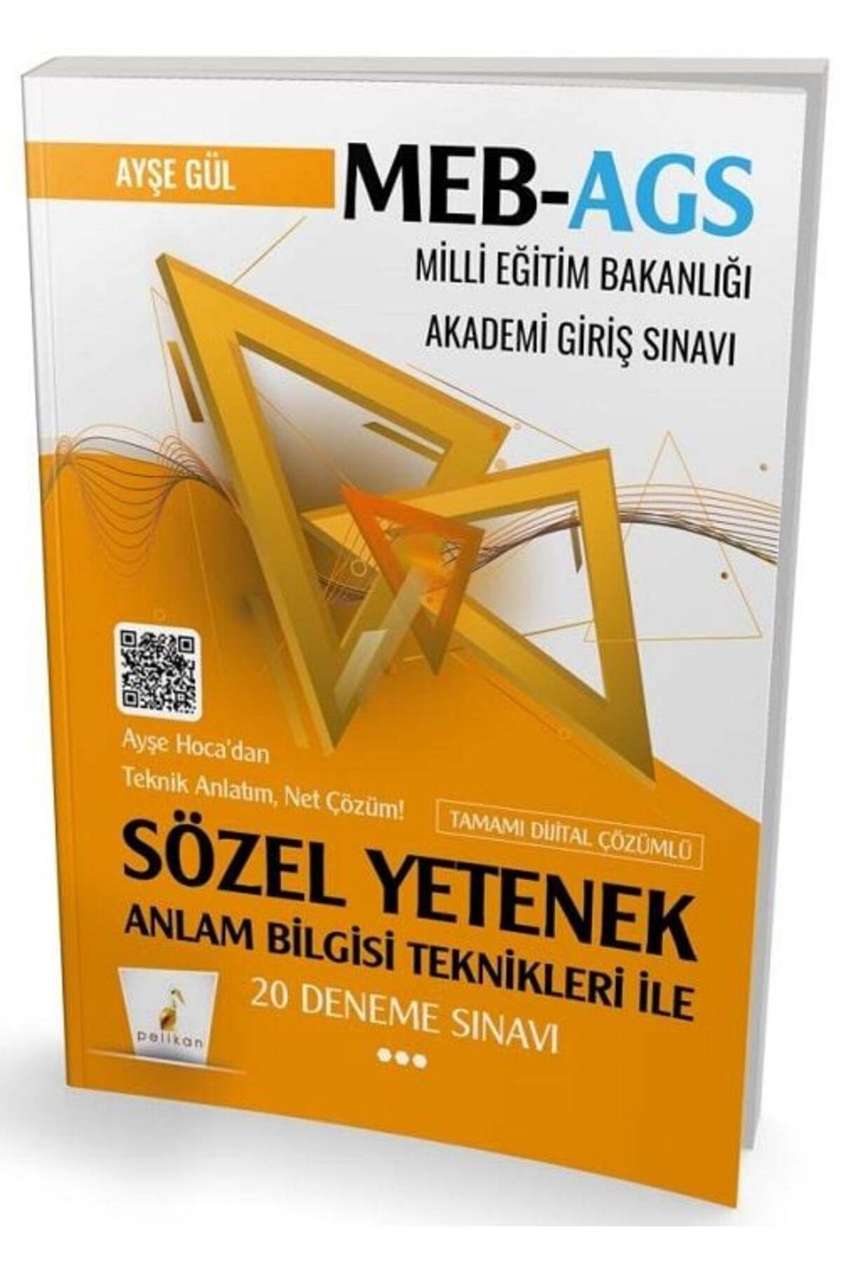 Makro Kitabevi Yayınları Pelikan 2025 Baskı MEB-AGS Sözel Yetenek Anlam Bilgisi Teknikleri ile 20 Deneme