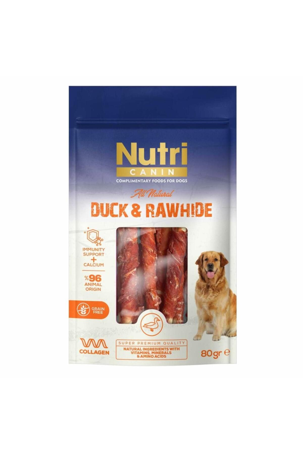 Orqinel Nutri Canin Ördek Eti Sarılı Köpek Ödül Kemikleri 80 gr