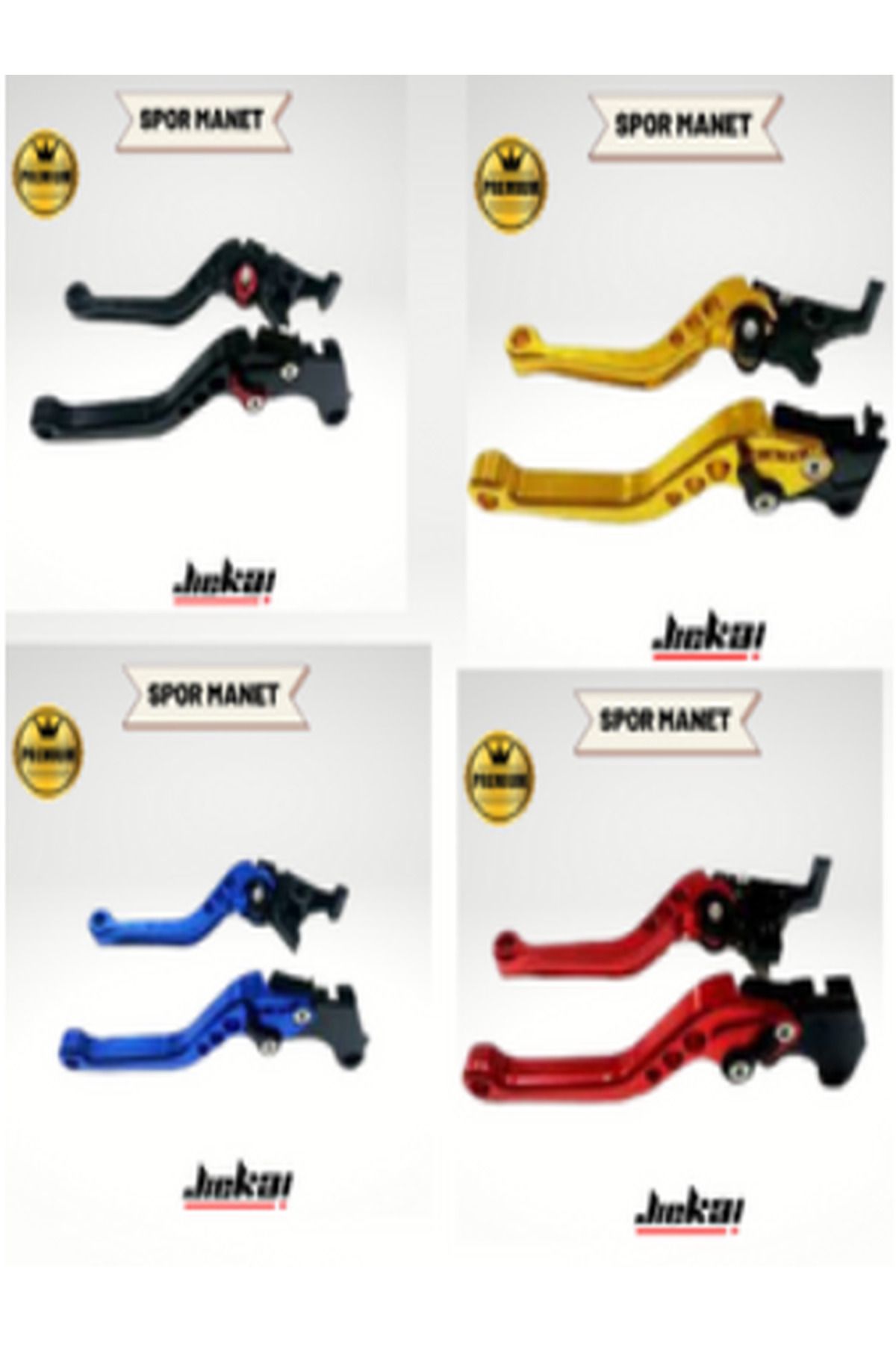 JİEKAİ M-004 PCX SPOR MANET * SİYAH * CNC PASLANMAZ TAM UYUM