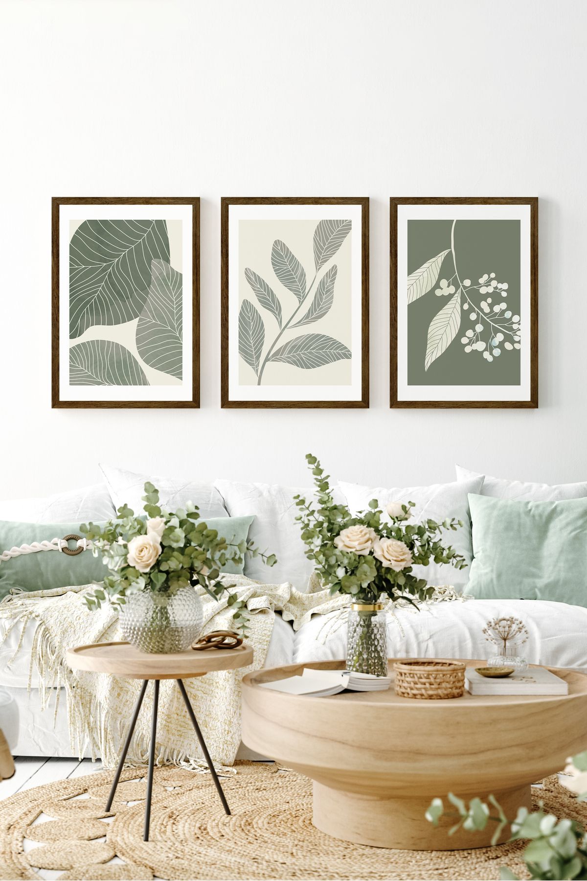 artflow 3 Parça Çerçeve Görünümlü Mdf Tablo Seti