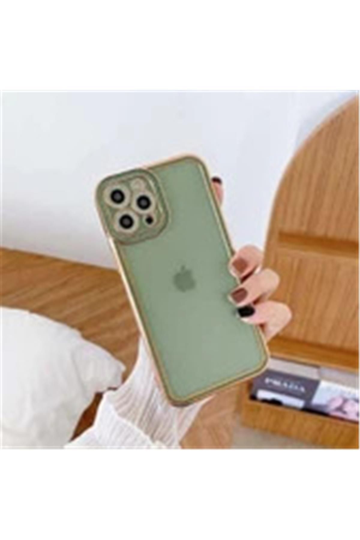 Amorix ARMORİX IPHONE 12 KENAR İŞLEMELİ LAZER SİLİKON KILIF