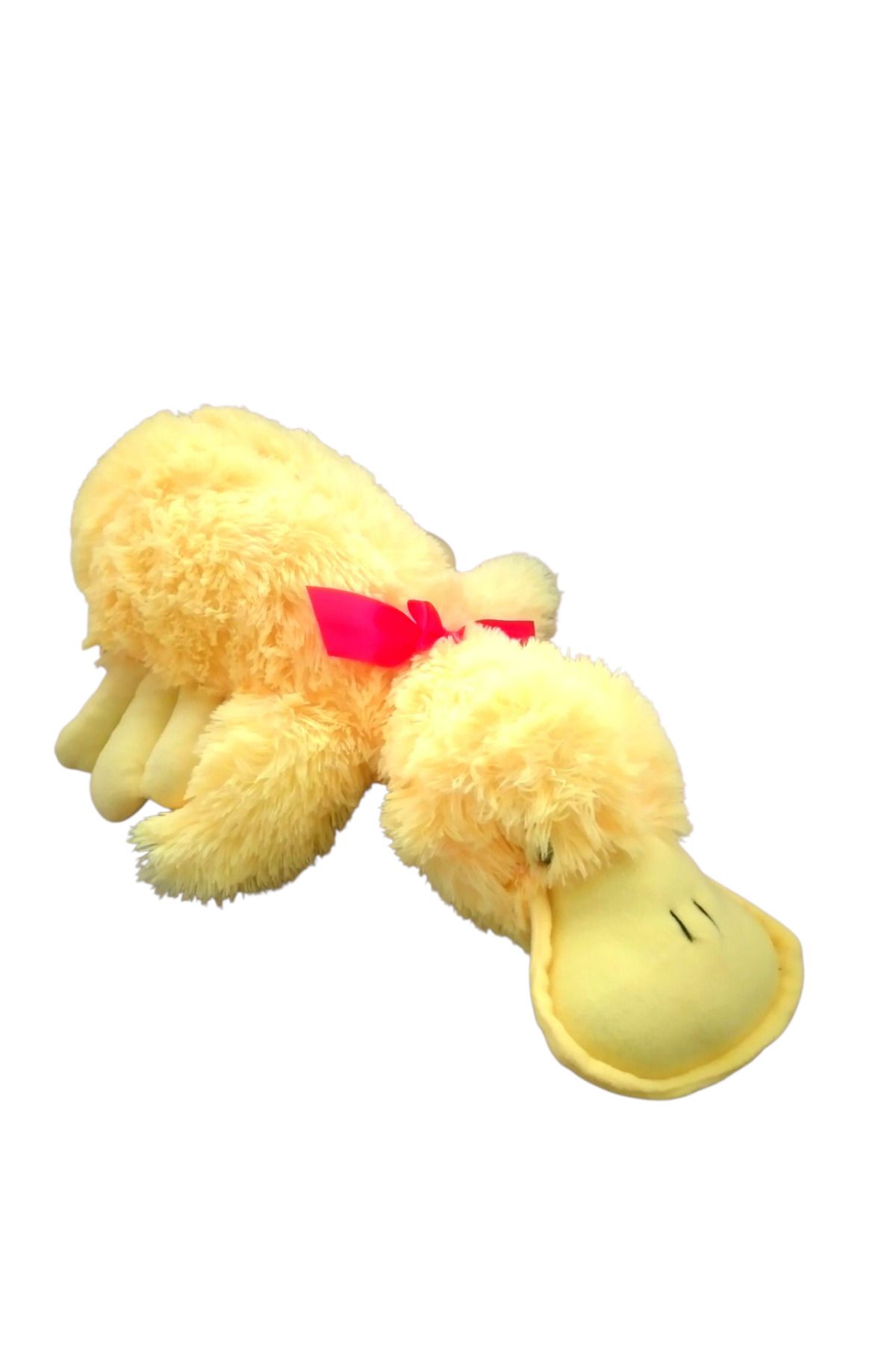 Toys 60 Cm kırmızı kurdeleli pelüş yatan ördek