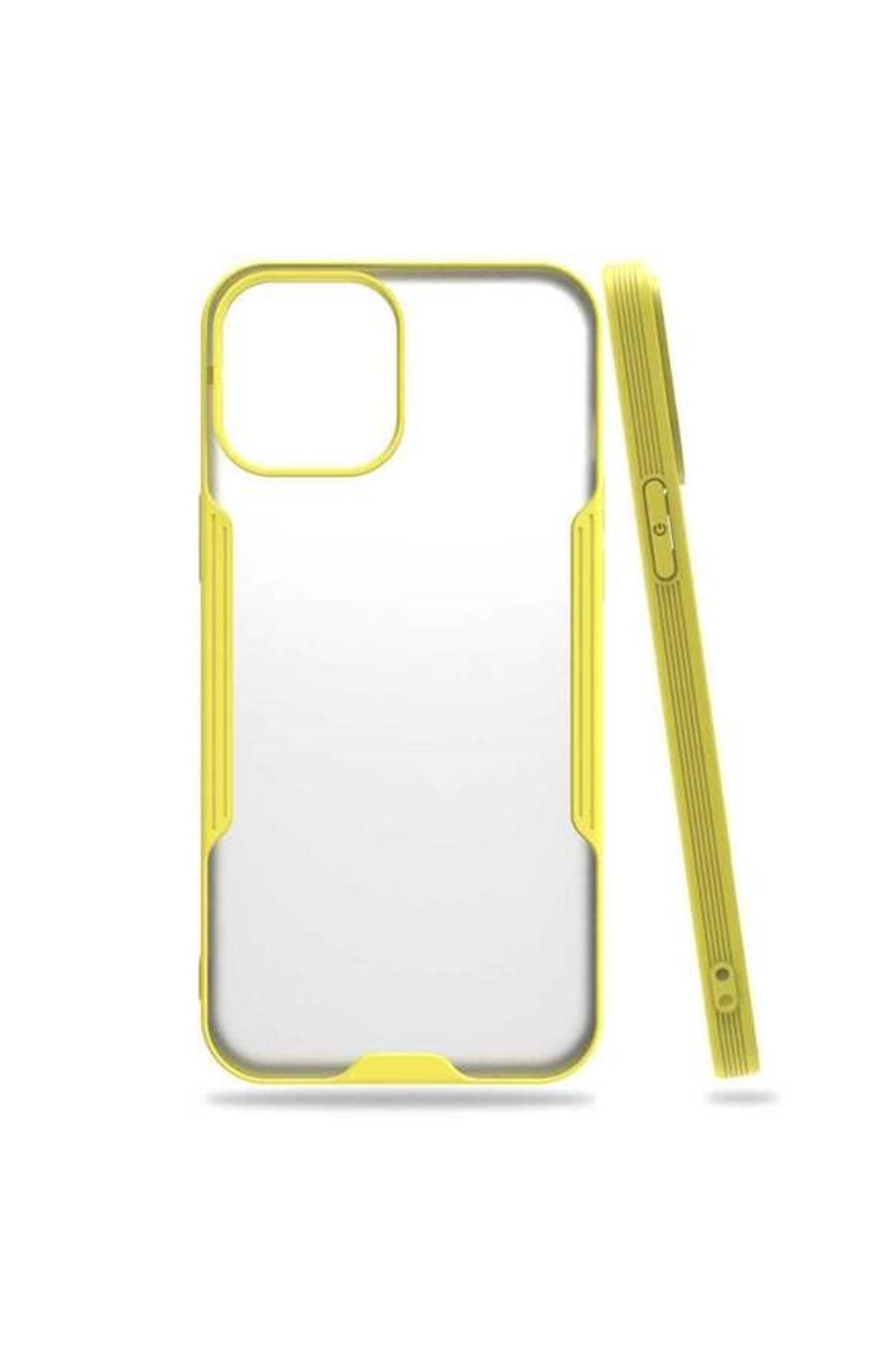 armorix ARMORİX IPHONE 12/12 PRO İNCE RENKLİ KENARLI SİLİKON KILIF