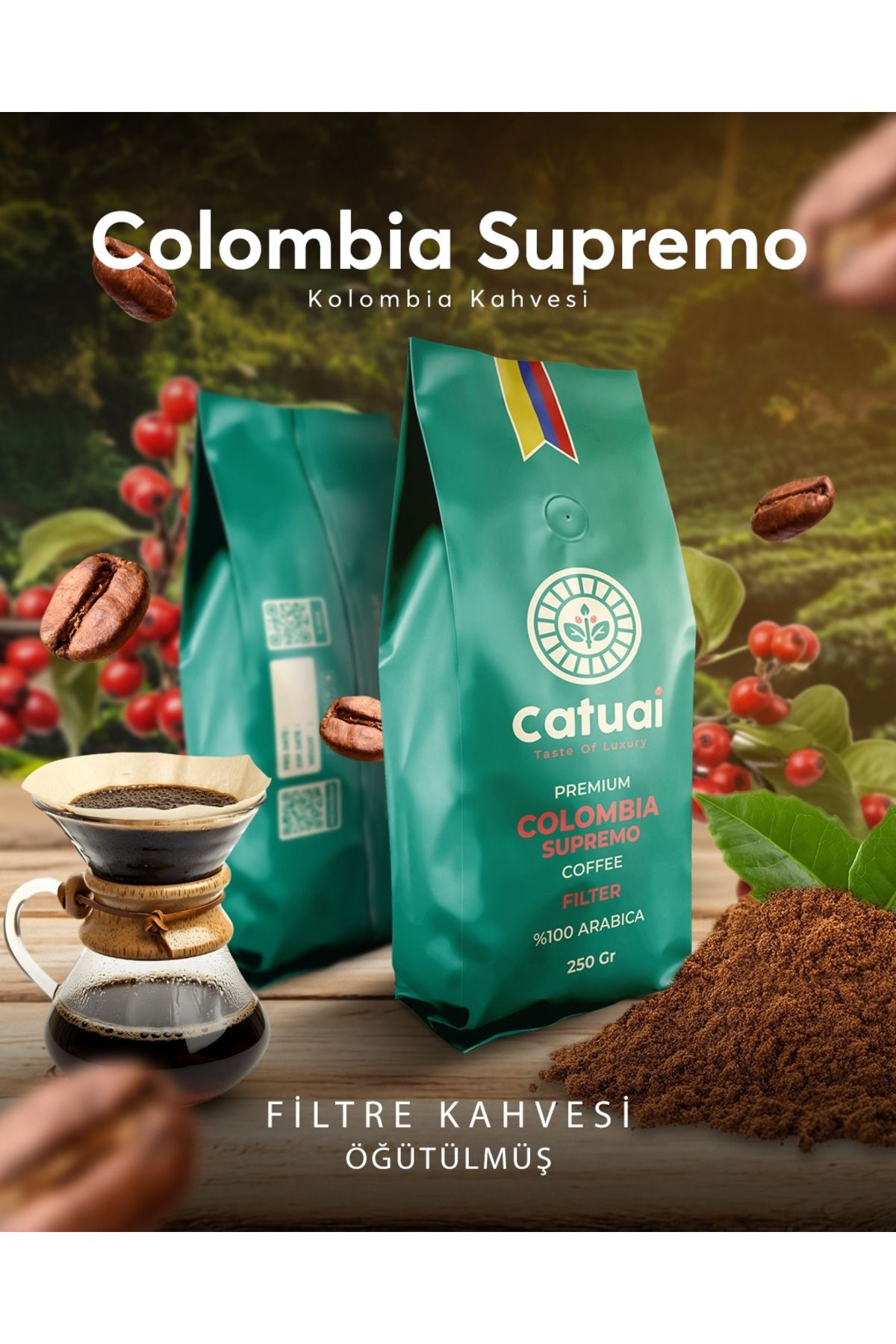 Catuai Premium Supremo Öğütülmüş Kahve 250 Gram