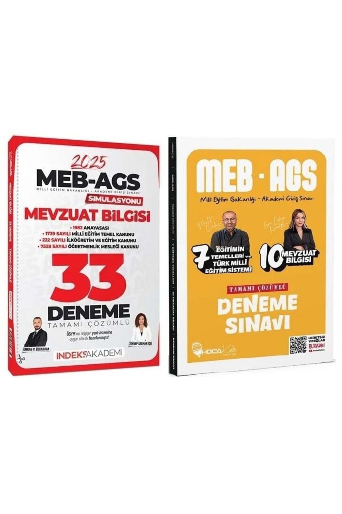 Makro Kitabevi Yayınları Hoca Kafası + İndeks 2025 Baskı MEB-AGS Mevzuat 17+33 Deneme 2 li Set