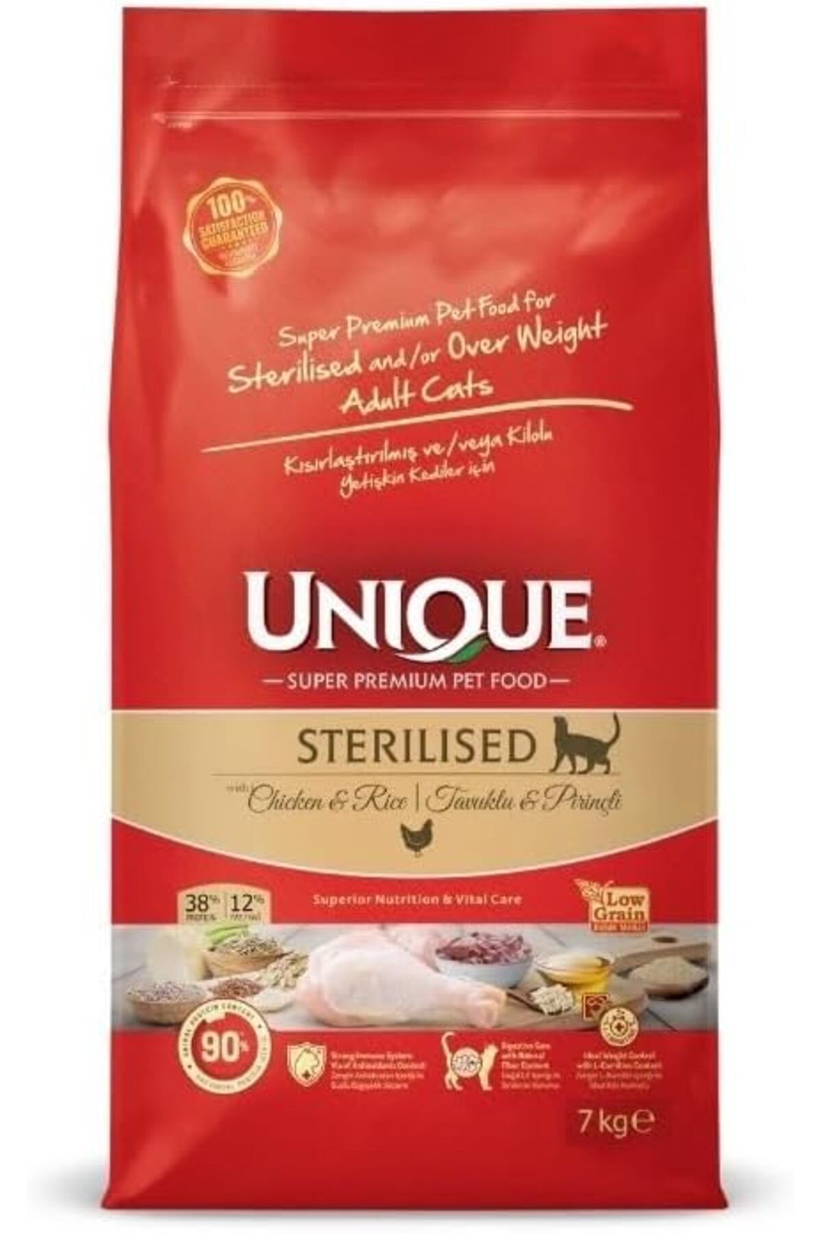 Unique Adult Cat Sterilised Chicken 7 Kg