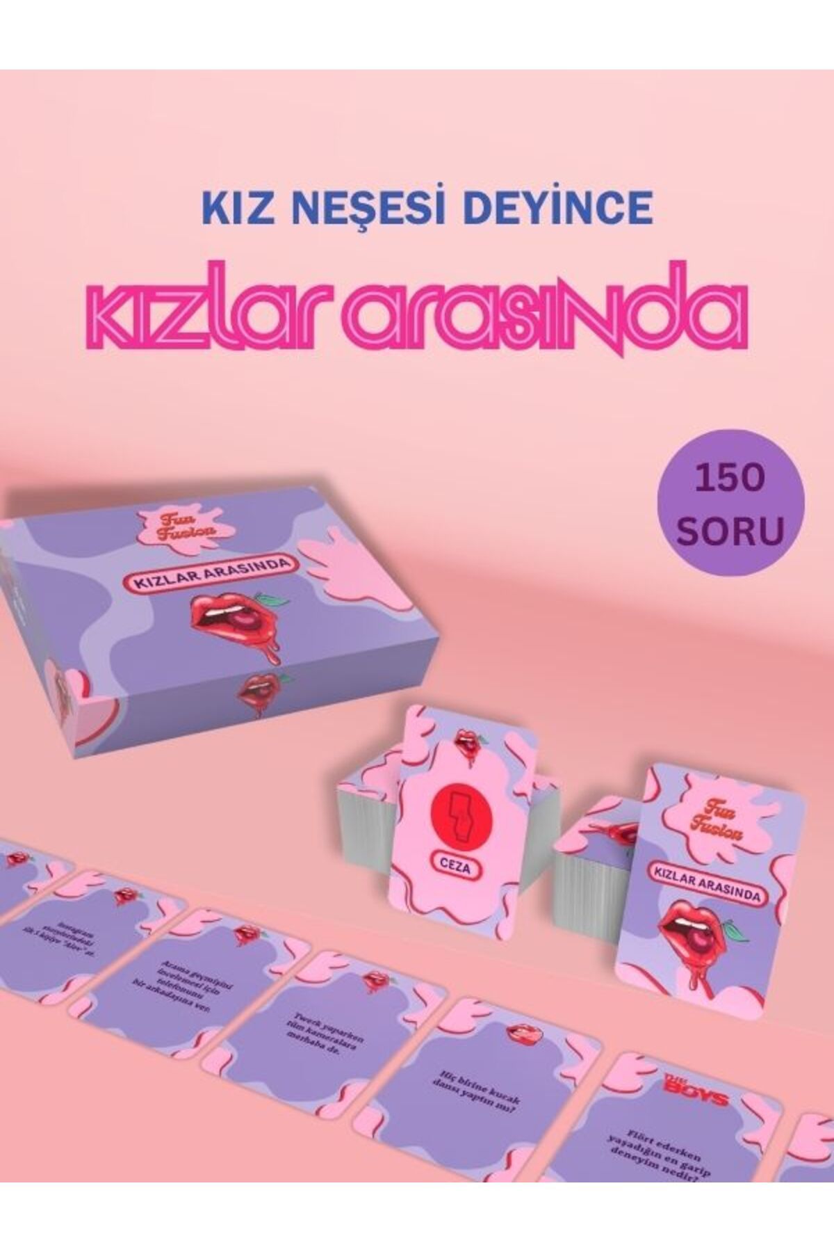 CHERIO Fun Fusion Kızlar Arasında Parti, İçki, Bekarlığa Veda, Doğum Günü Oyunu 150 soru