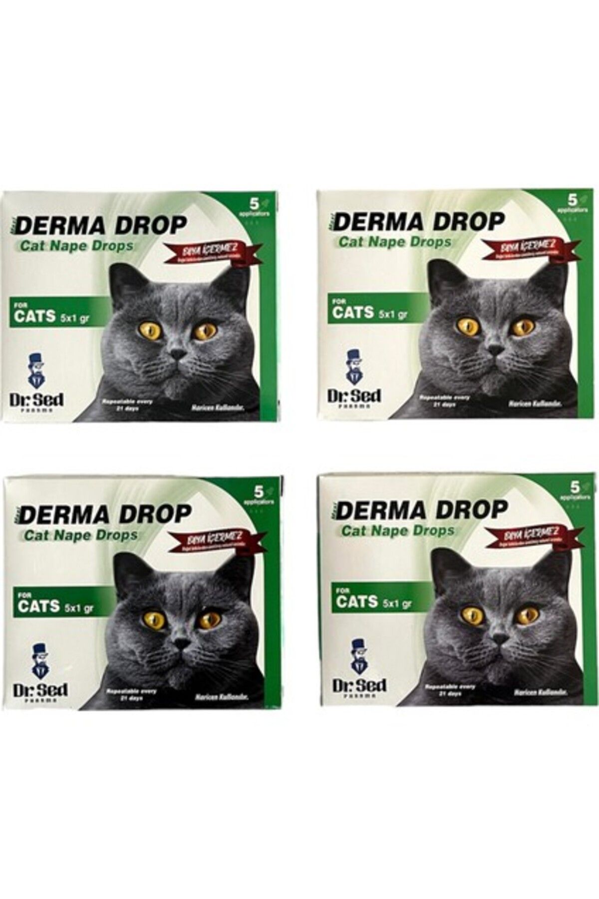 Orqinel Dr. Sed Kediler Için Ensedamlası Dışparazit Deri Bakım x 4