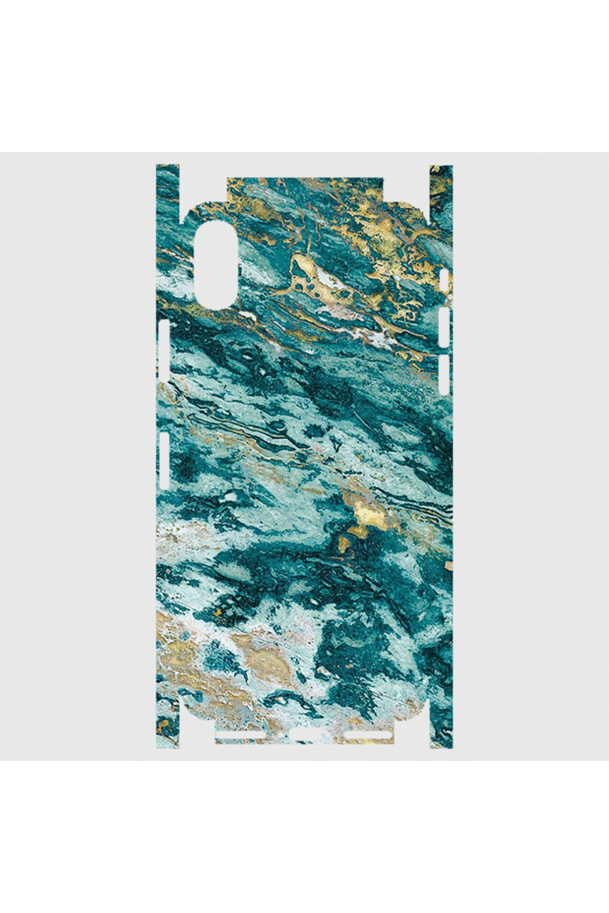 Royaleks iPhone X Telefon Kaplama - Mermer 84