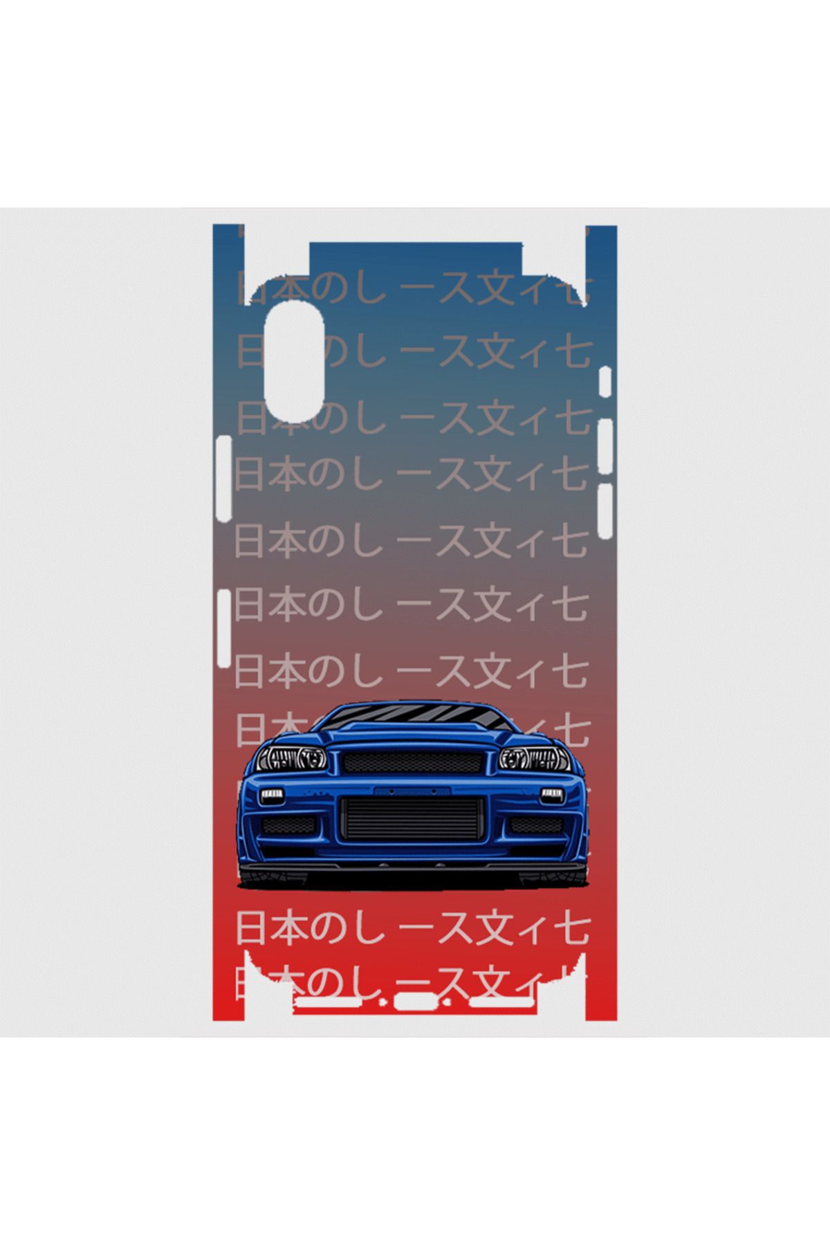 Royaleks iPhone X Telefon Kaplama - Skyline R34 JDM
