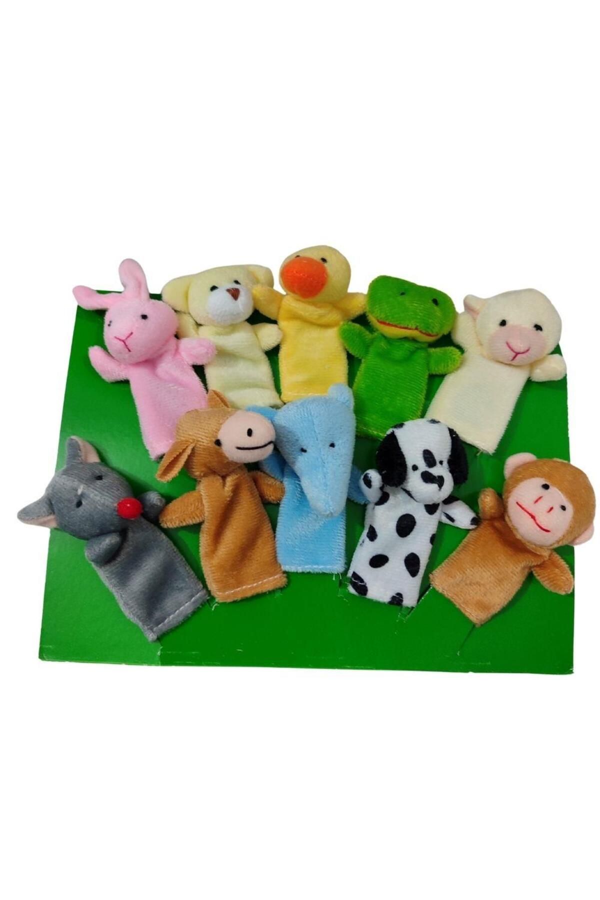 Kelebek Oyuncak Hayvanlar Alemi 10lu Peluş Parmak Kukla