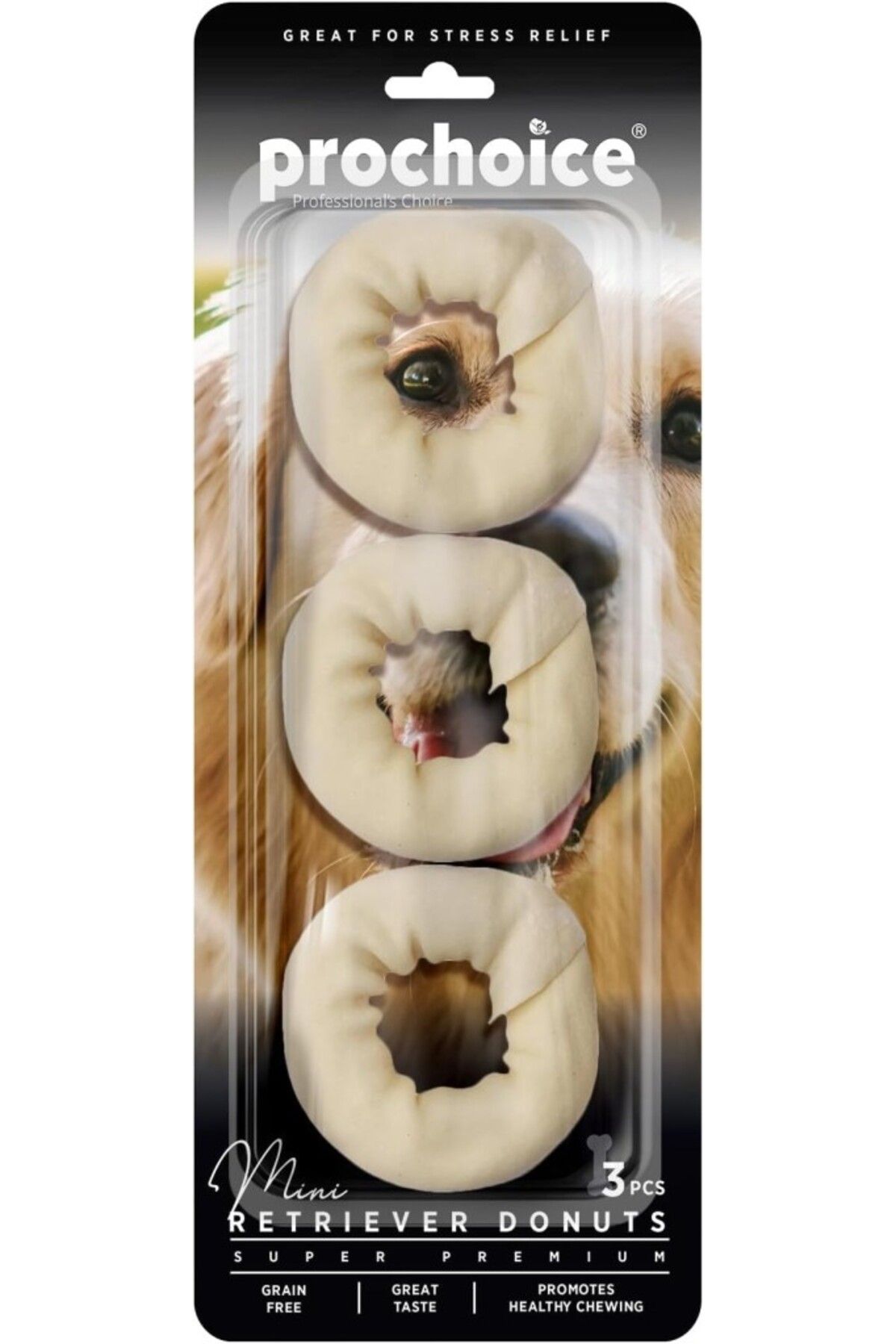 Orqinel Prochoice Mini Retriever Donuts, Köpekler için Mini Donut Ödül Maması 3 Parça