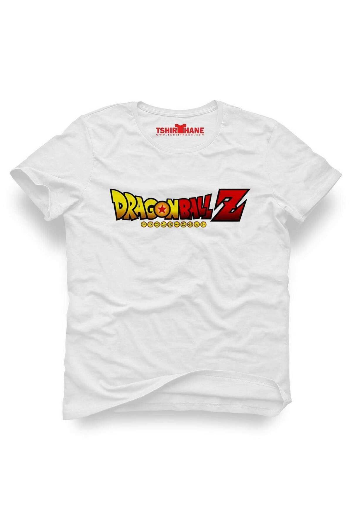 Tshirthane Dragon ball z Logo Tişört Erkek Tshirt