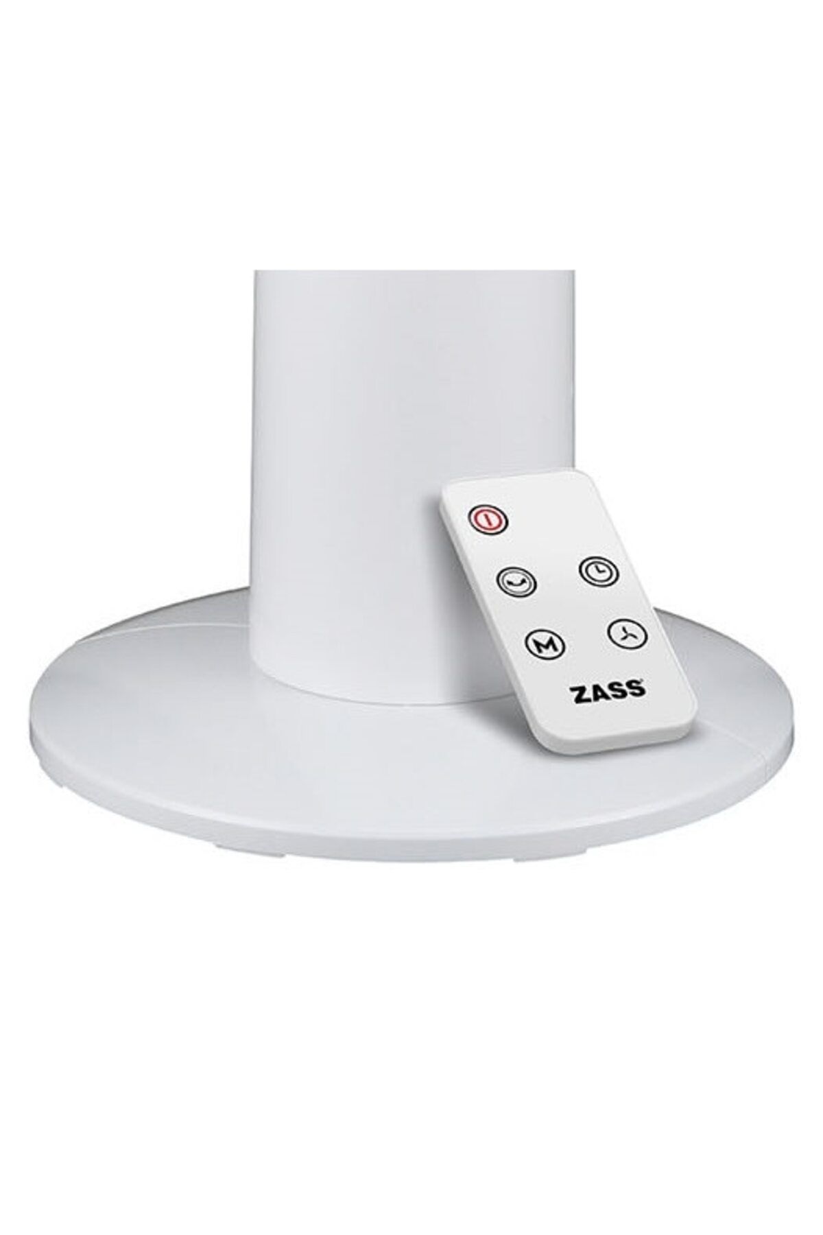 Zass-Tower fan with remote control Zass ZTF 02, 3 speed, 12h digital timer, LED ambient display, 3 modes 7