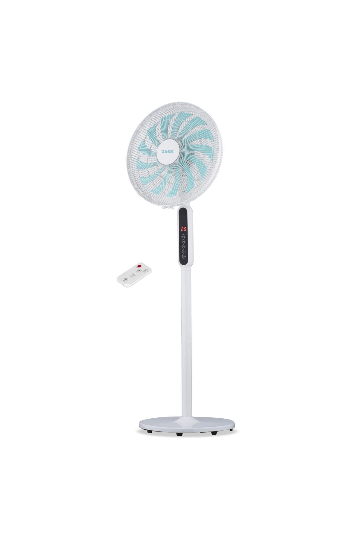 Zass-Fan with adjustable foot and remote control Zass ZFTRA 1609, 55 W, 3 speed,Timer, touch panel LED 1