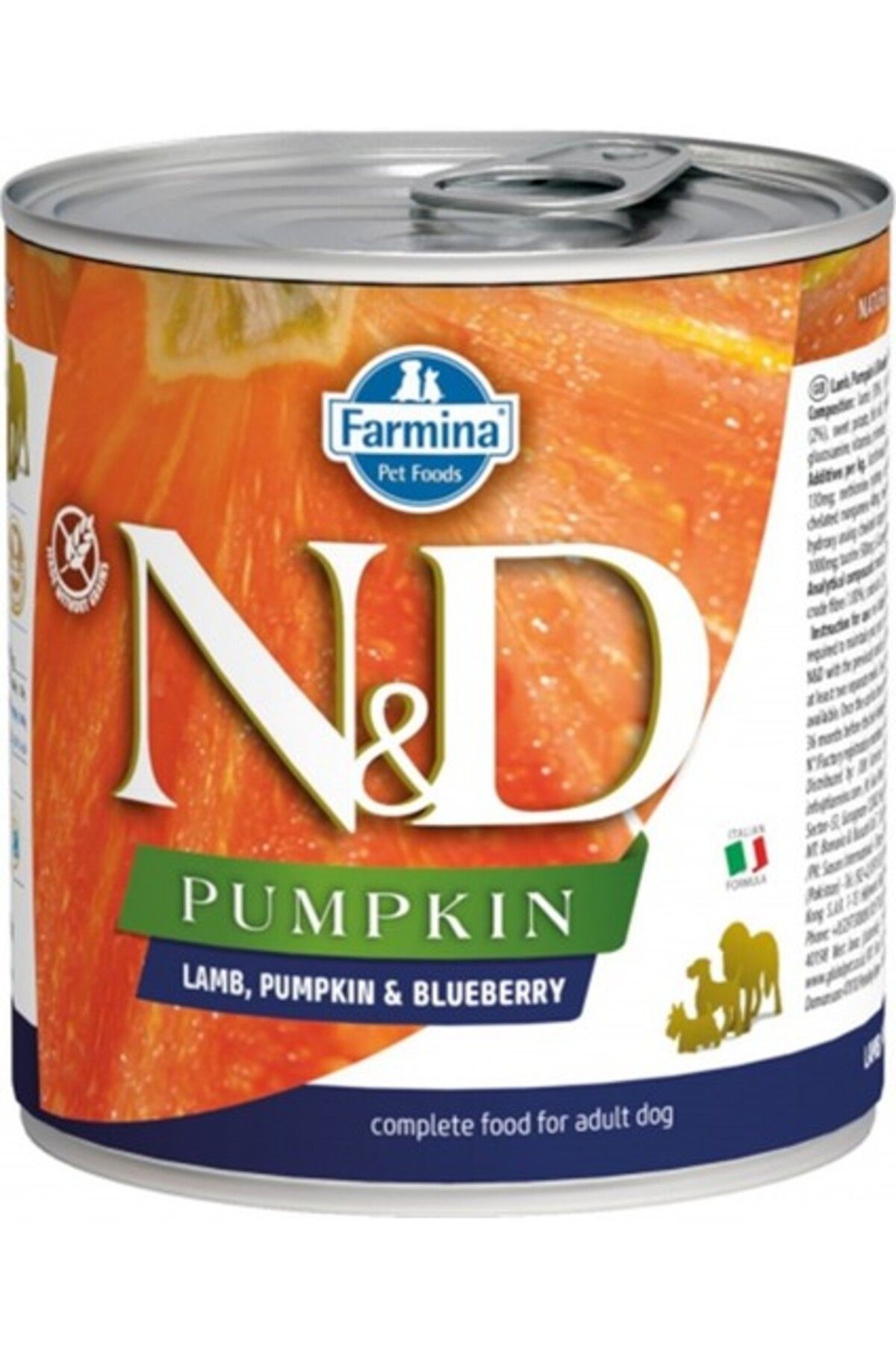 N&D Nd Balkabaklı Kuzulu Yaban Mersini Köpek Konserve Maması 285 gr