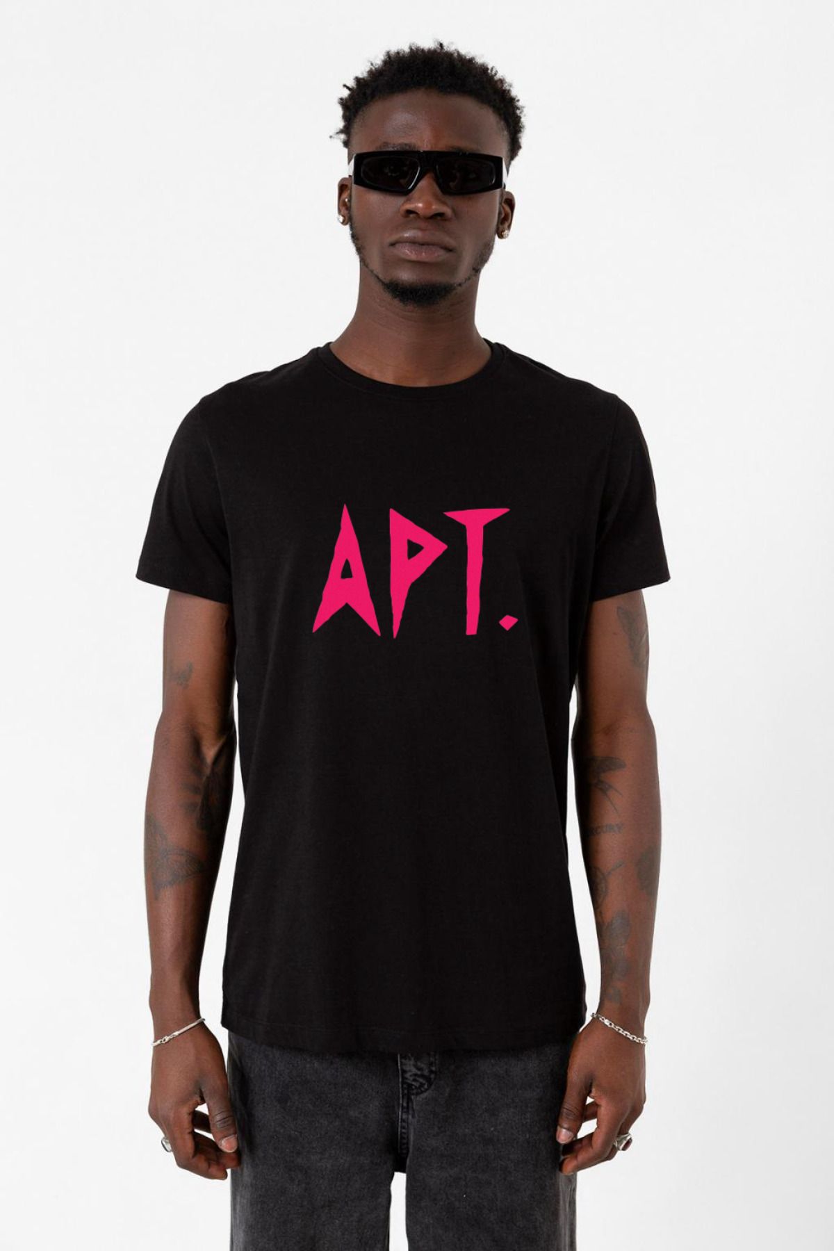Tshirthane Blackpink Apt Siyah Erkek Tshirt