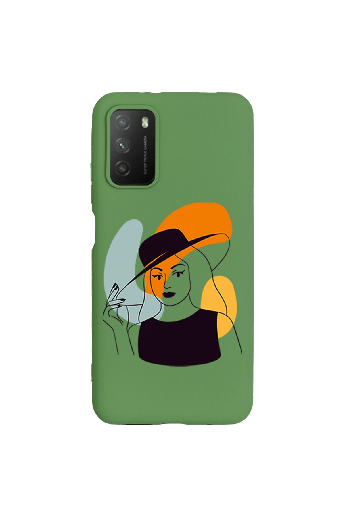 Royaleks Xiaomi Redmi 9T Lansman Kılıf - Art Woman 4
