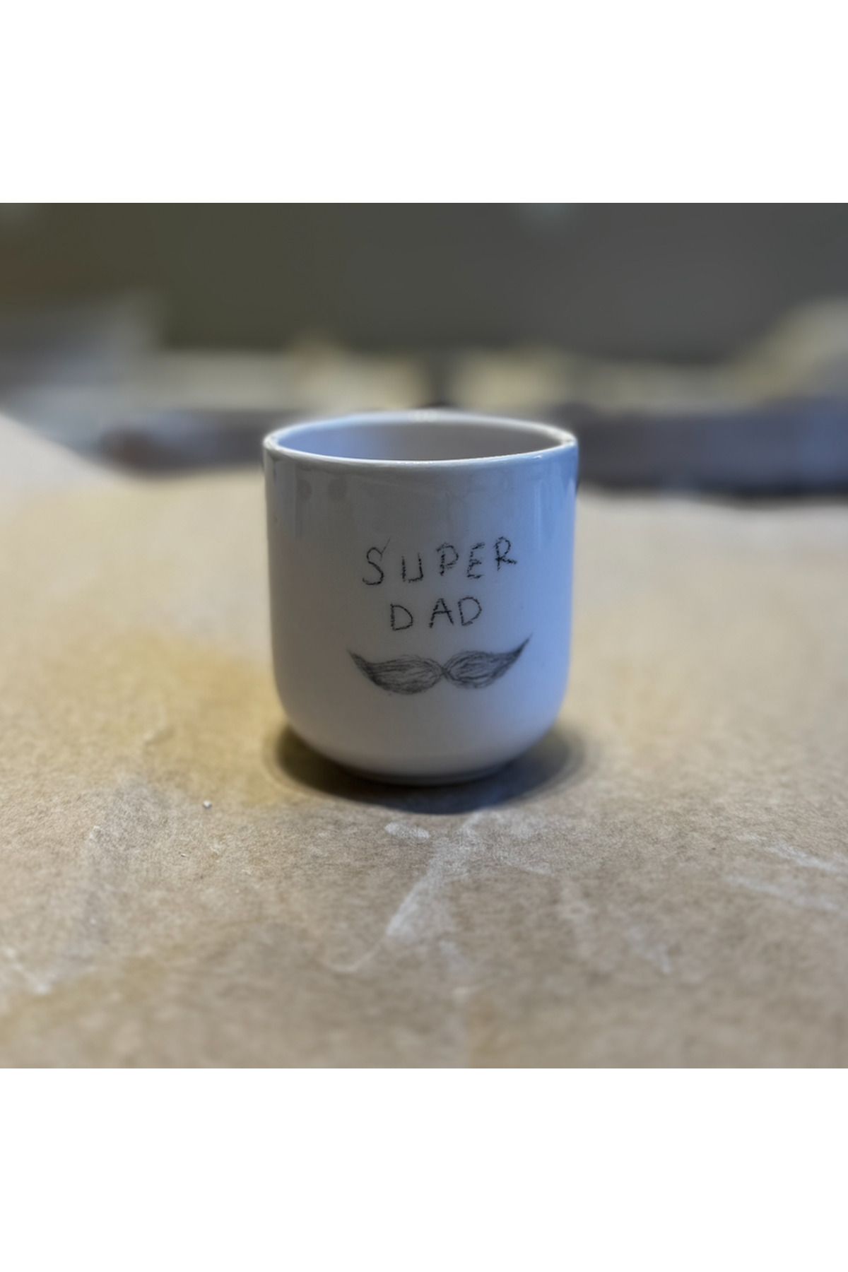 fleurdecansu El Yapımı Seramik Super Dad Kupa