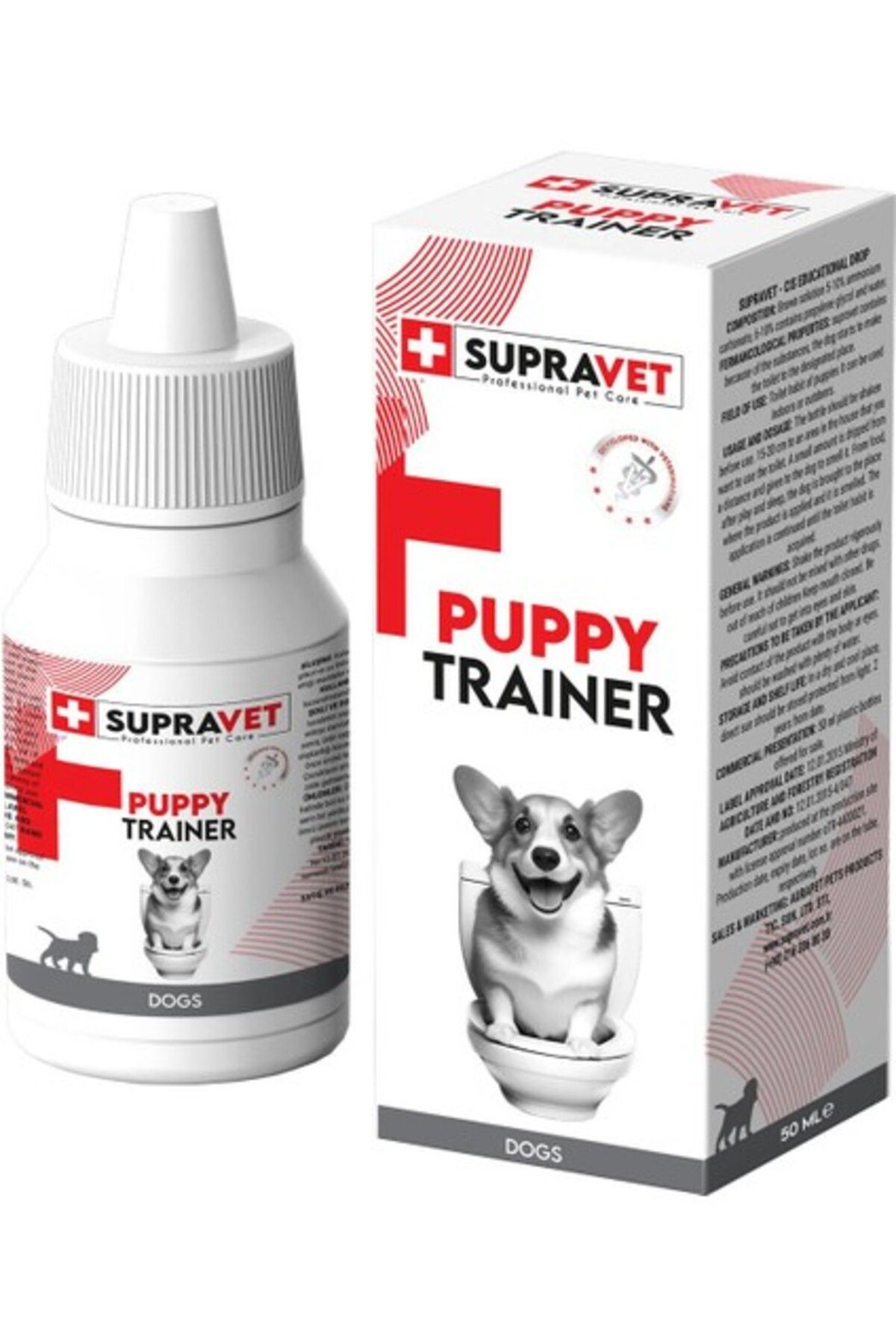 Supravet Yavru Köpek Tuvalet Tuvalet Eğitim Damlası 50 ml