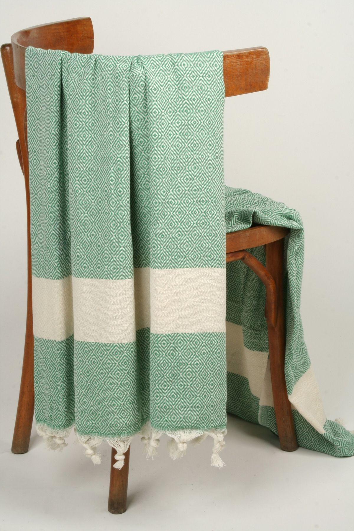 İKBAL TEXTILE Çimen Dokuma Plaj Havlusu/Peştemal (%100 Pamuk)