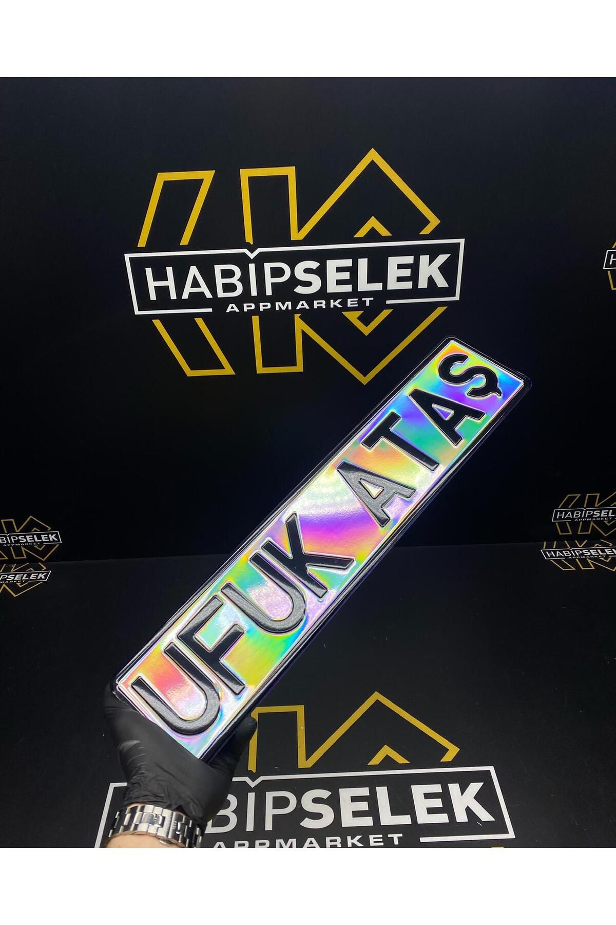 Habip Selek App Market Hologram Dekor Plaka