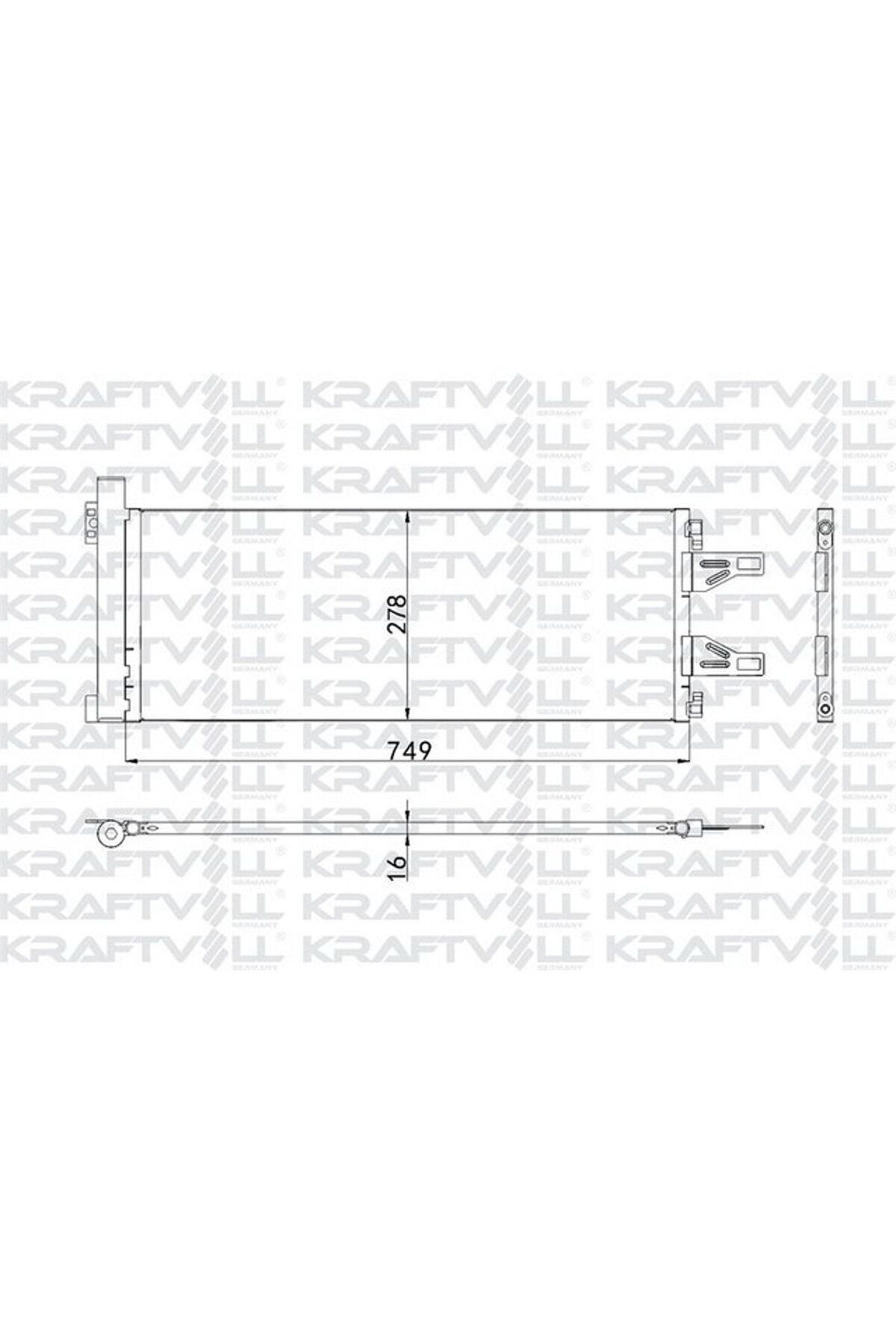 Kraftvoll KLIMA RADYATORU BOXER III JUMPER III 2,2HDI 3,0HDI DUCATO III SCANIA 3,0JTD