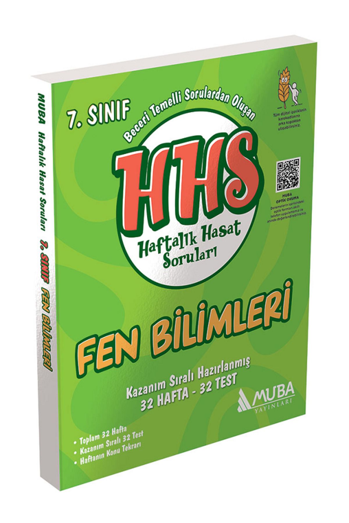 Evrensel İletişim Yayınları 7.Sınıf MUBA HHS Fen Bilimleri Haftalık Hasat Sorular / Kazanım Sıralı Hazırlanmış /32 Hafta 32 Test