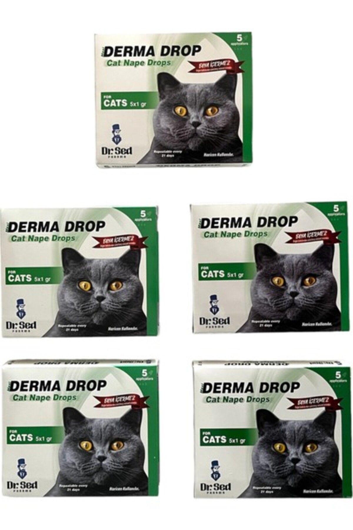 Orqinel Dr. Sed Kediler Için Ensedamlası Dışparazit Deri Bakım x 5
