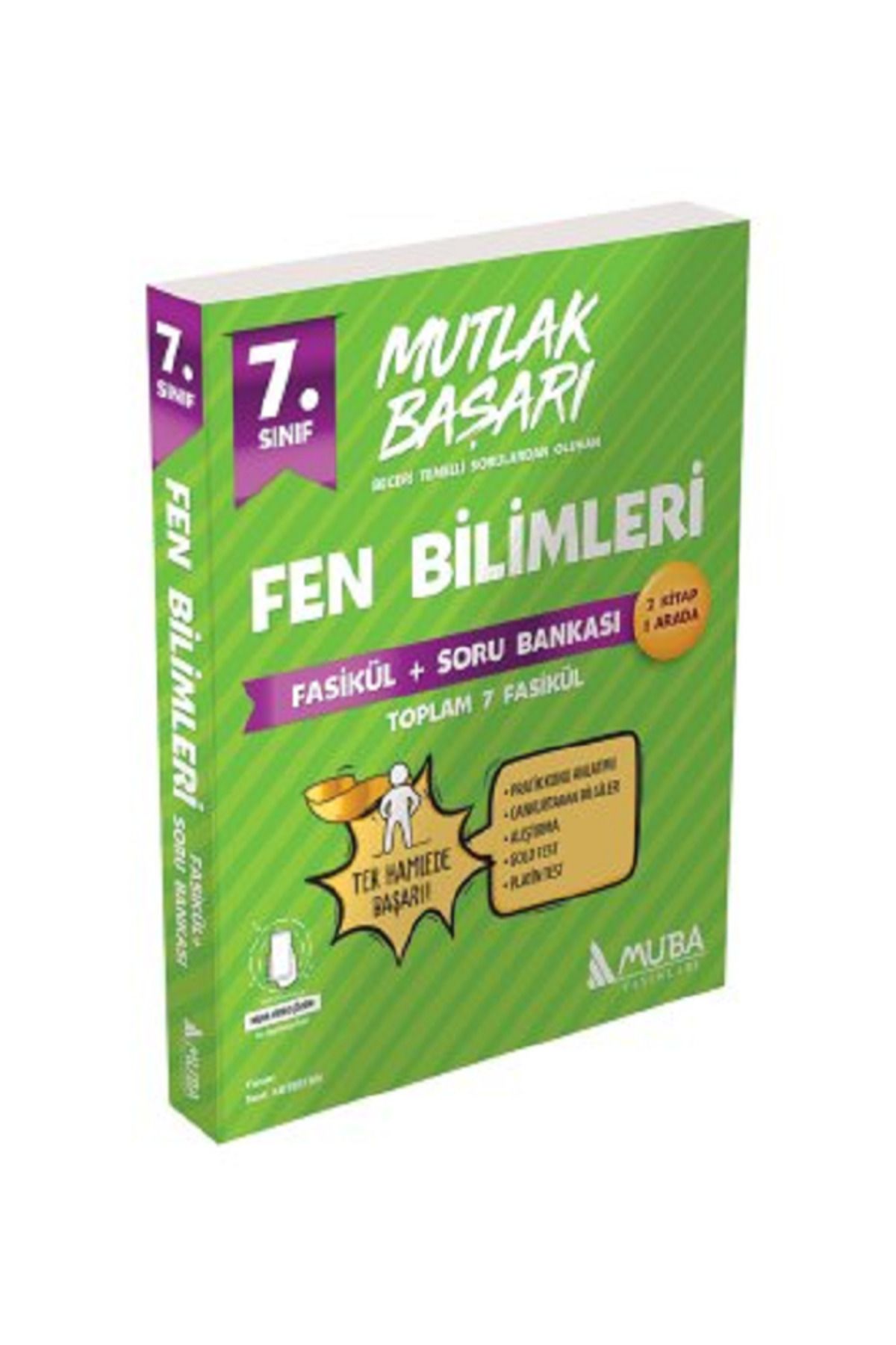 Evrensel İletişim Yayınları 7.Sınıf MUBA Mutlak Başarı Fen Bilimleri Fasikül + Soru Bankası / Toplam 7 Fasikül / 2 Kitap 1 Arada