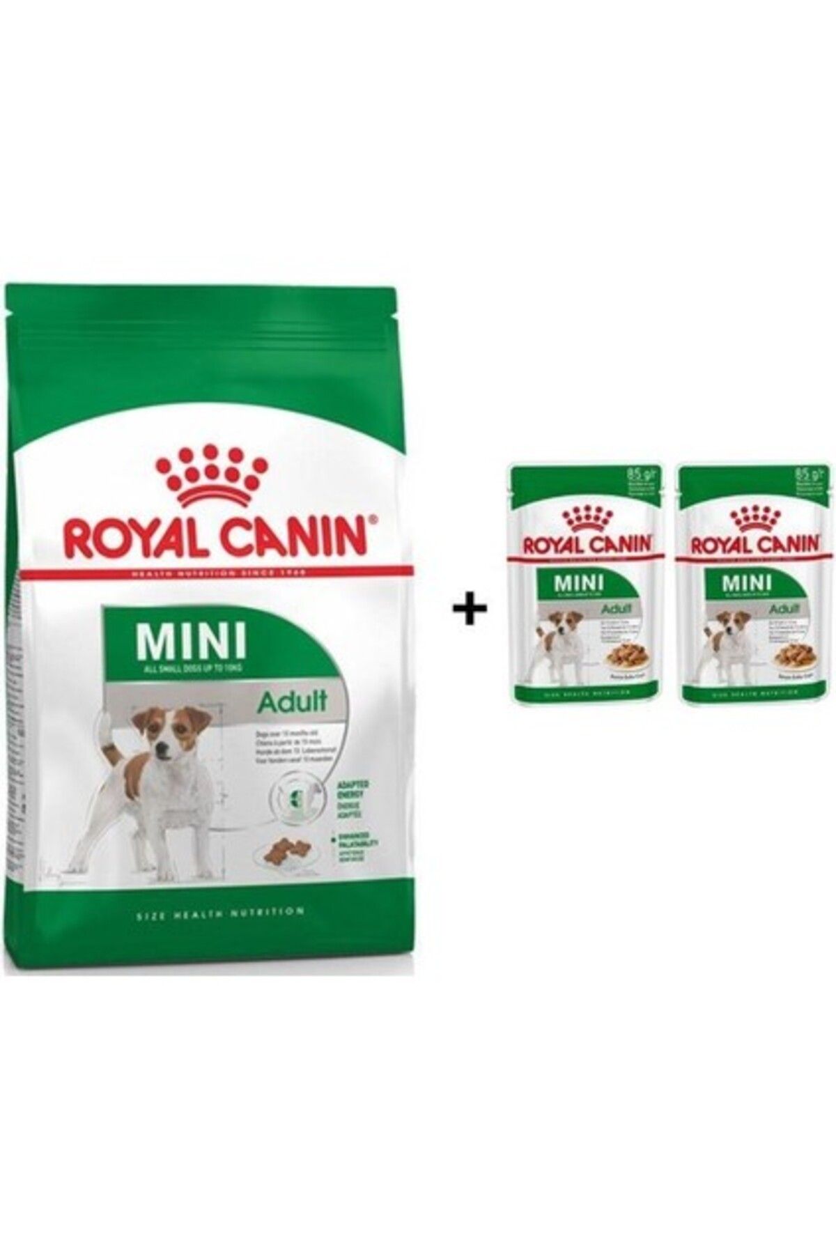 Royal Canin Mini Adult Köpek Maması 4 Kg 2 Adet Yaş Mama Hediye
