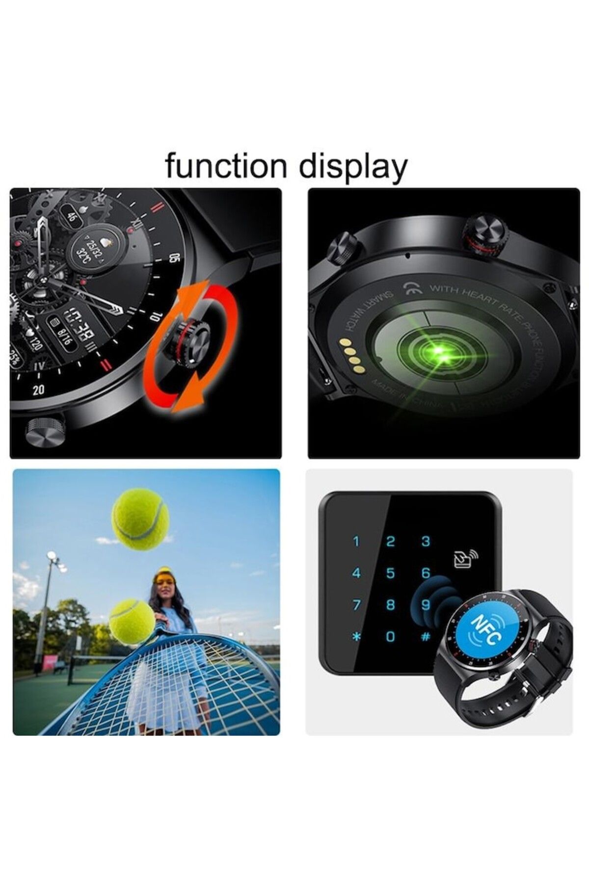 OEM-Smartwatch QW33™ - Men's Bluetooth Calling & Activity Tracker 3
