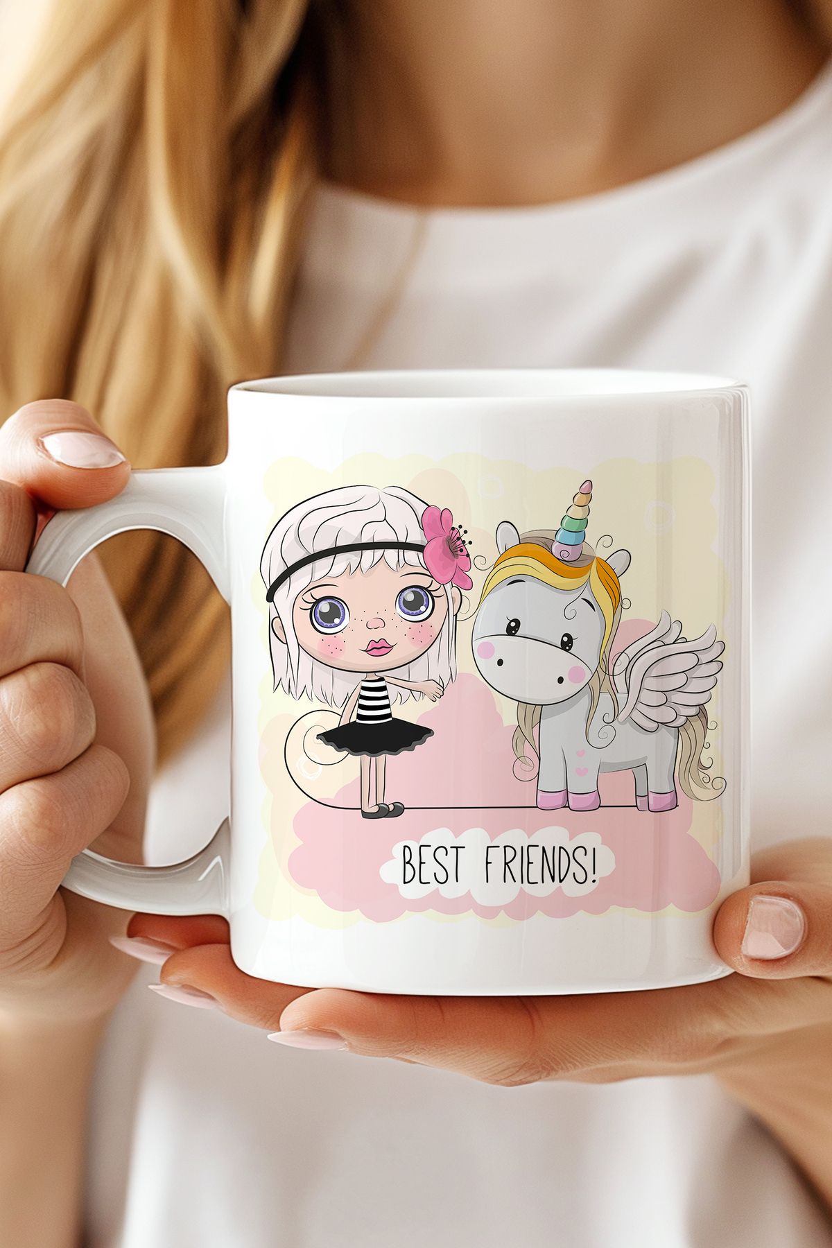 expreshediye Best Friends Hediye Bardağı, En İyi Arkadaş Kupa Bardak