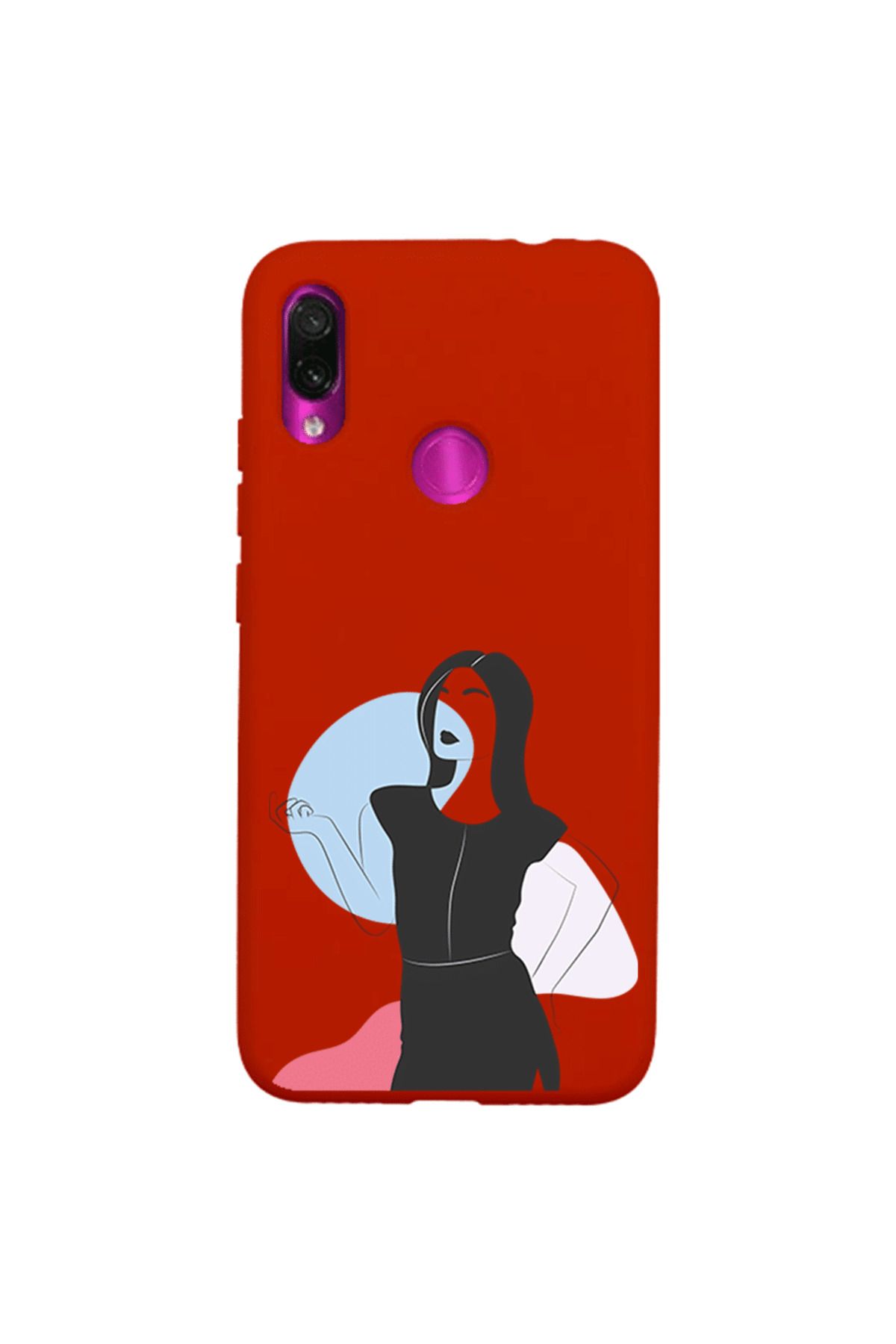 Royaleks Xiaomi Redmi Note 7 Lansman Kılıf - Art Woman 1