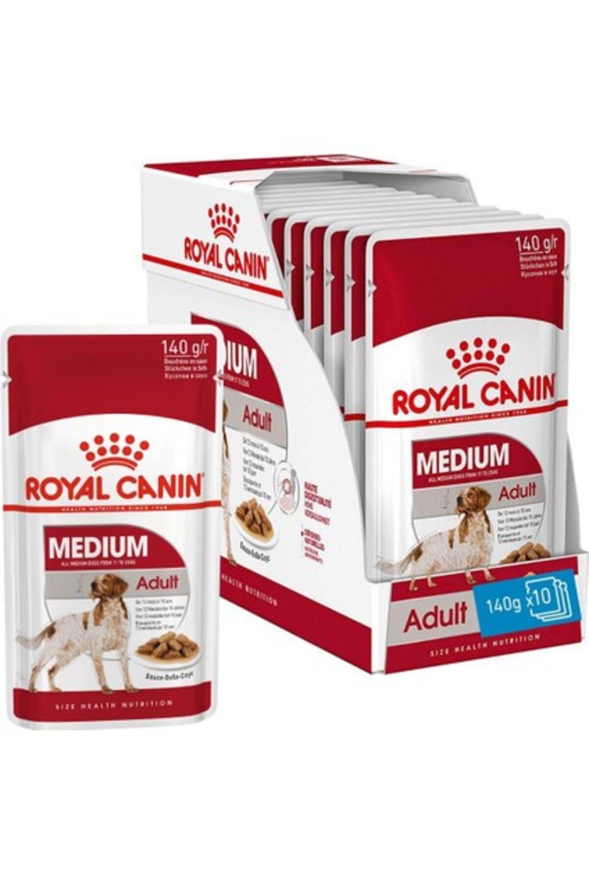 Royal Canin Medium Adult Gravy Yetişkin Köpek Yaş Maması 140 gr X 10 Adet